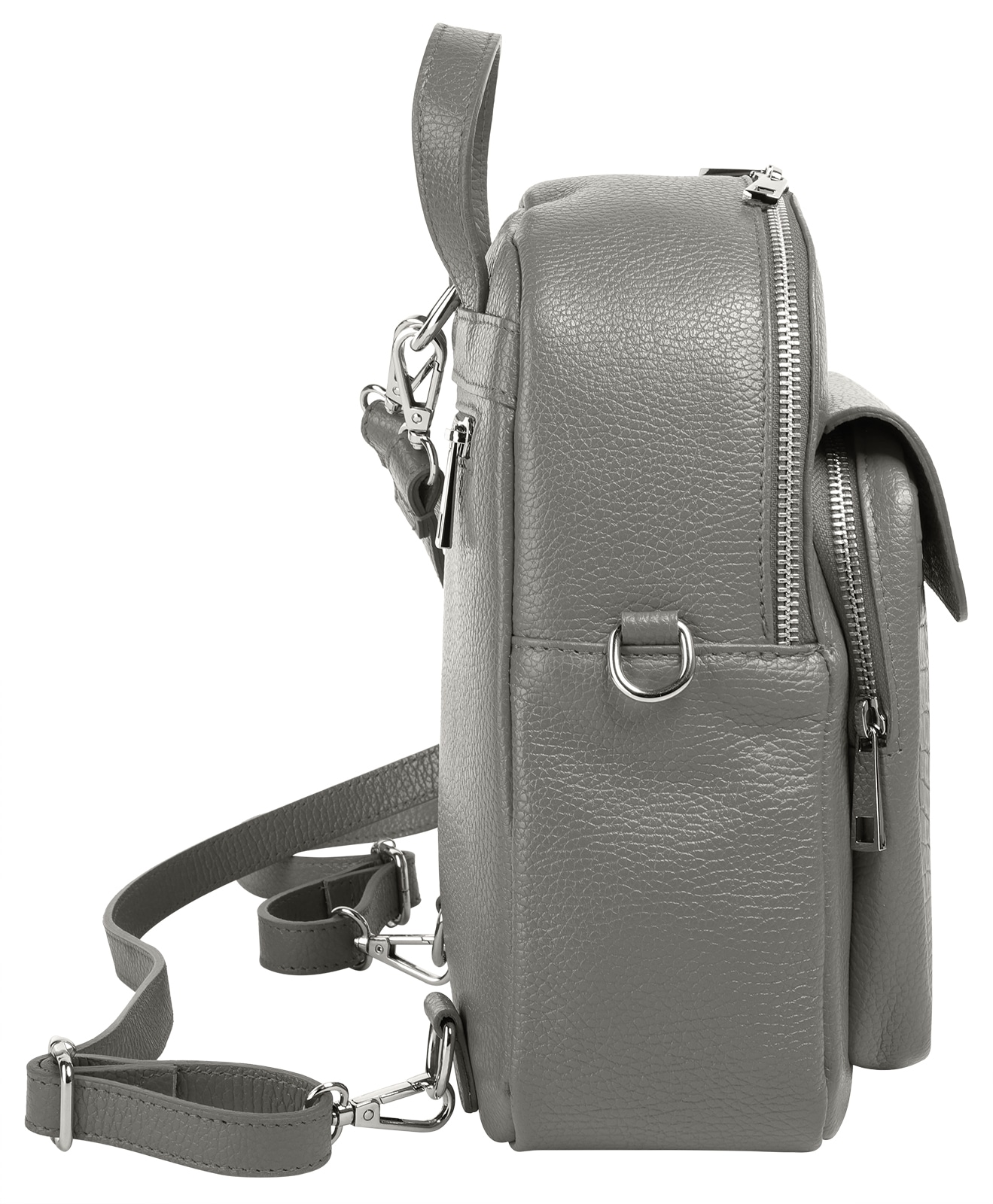 Cluty Cityrucksack, echt Leder, Made in Italy