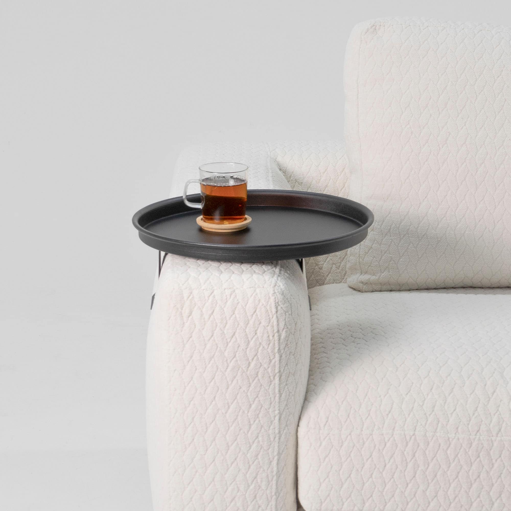 Spinder Design Tabletttisch »ROUND«, Ausziehbarer Stahlarmtisch