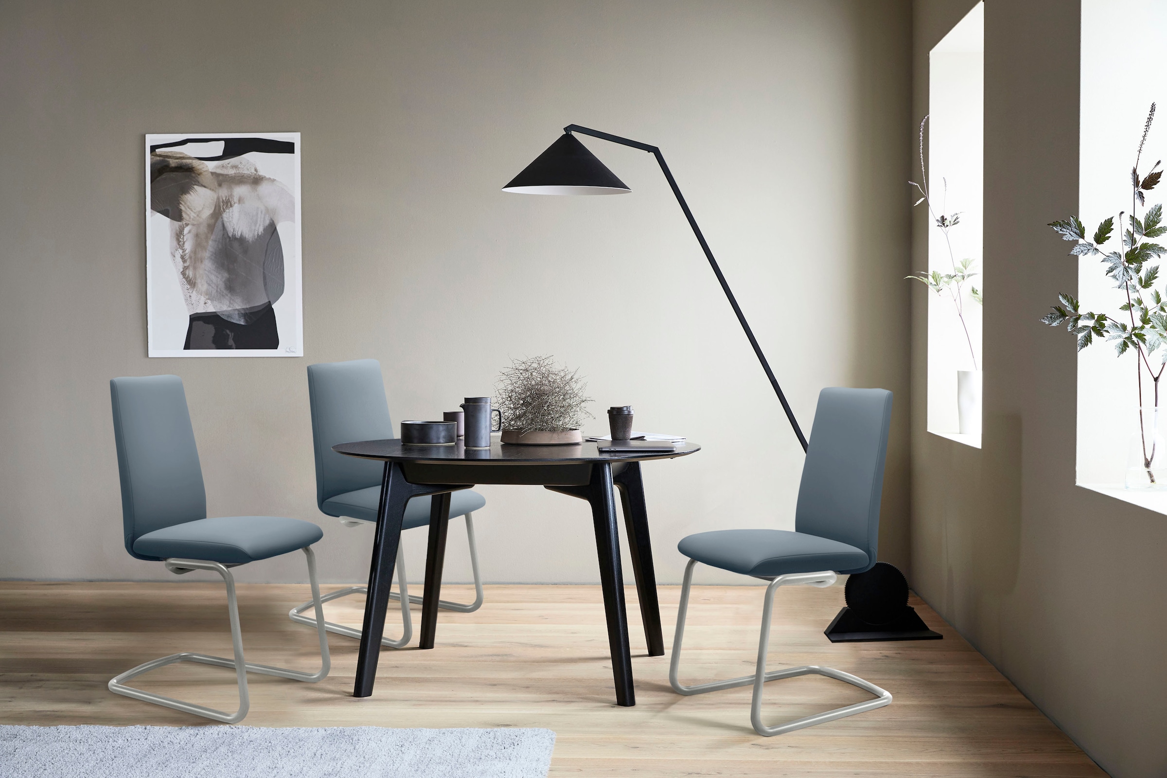 Stressless® Polsterstuhl »Laurel«, Leder PALOMA, Low Back, Größe L, mit Beinen aus Stahl in Chrom glänzend