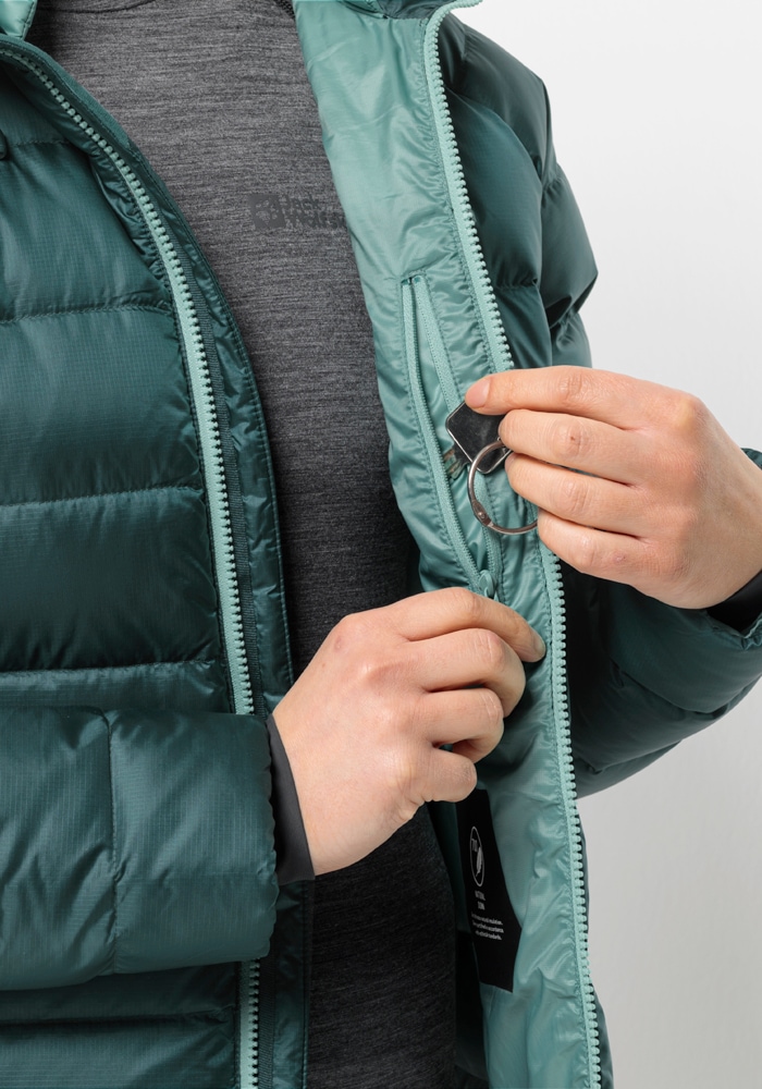 Jack Wolfskin Daunenjacke »NEBELHORN DOWN HOODY W«, mit Kapuze