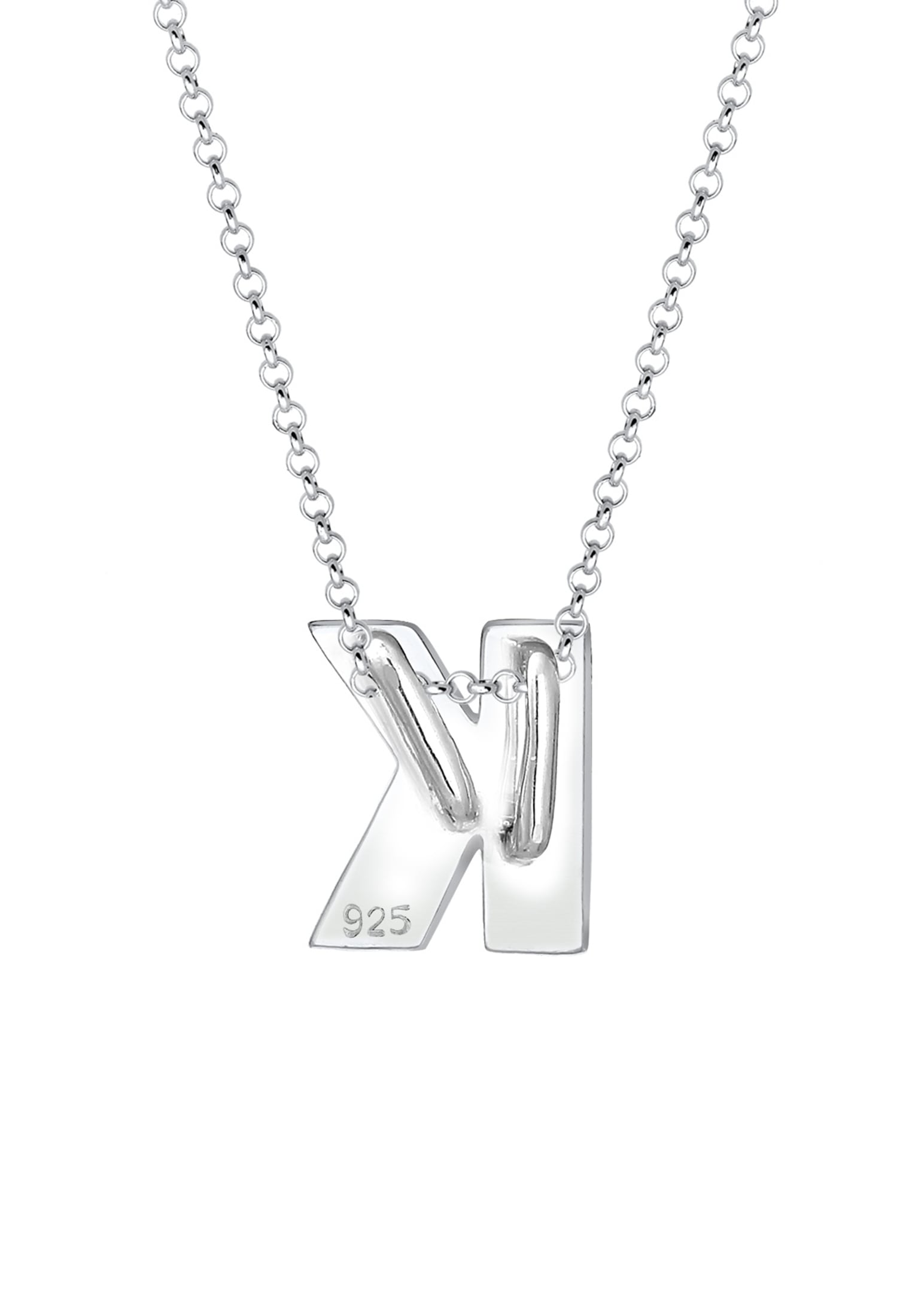 Elli Kette mit Anhänger »Halskette Buchstabe K Initialen 925 Sterling Silber«