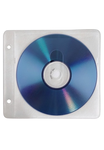 CD-Hülle »CD, DVD Ringbuch Hüllen, 50er Pack, Weiß, Schutzcase zum Einheften«