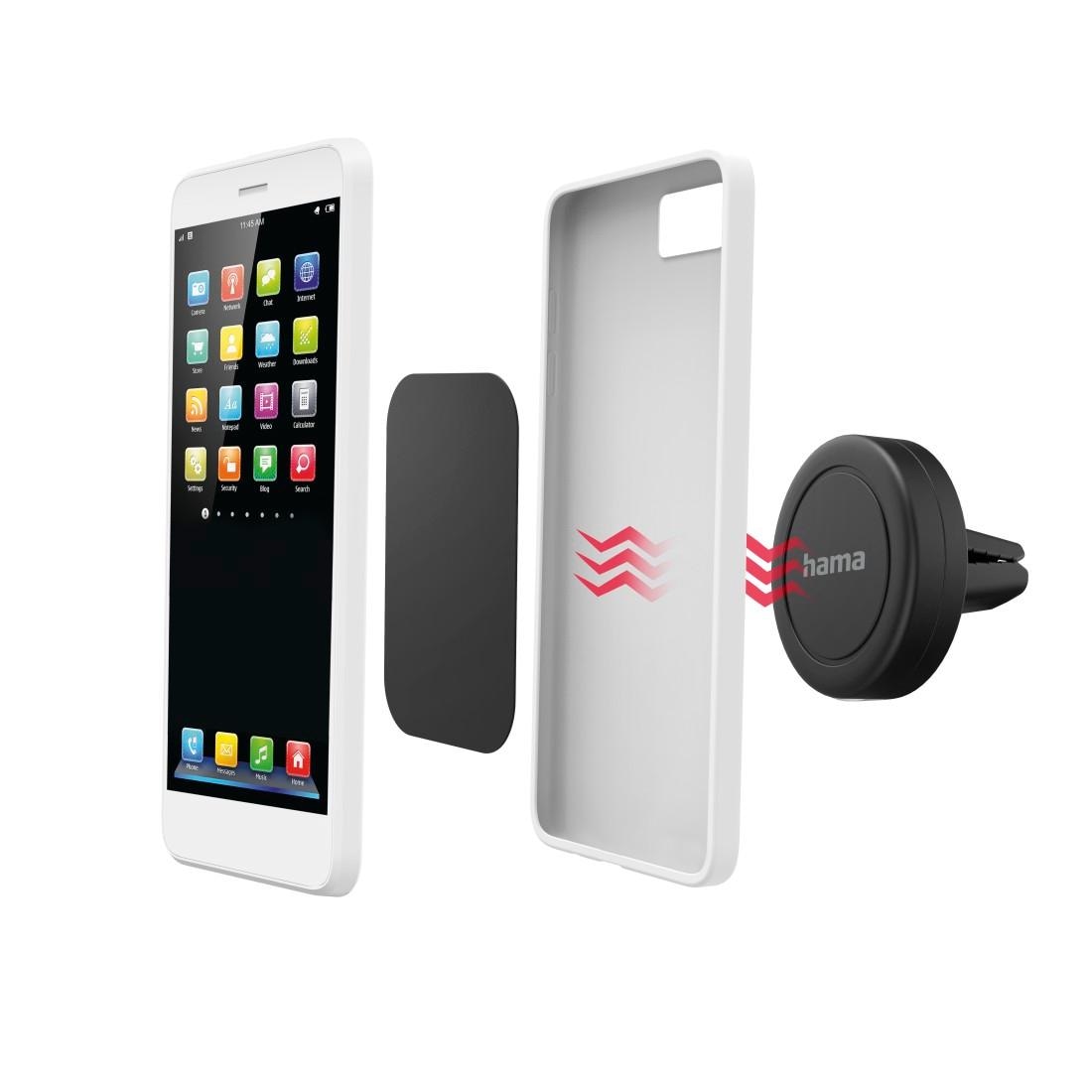 Hama Smartphone-Halterung »Auto Handyhalterung "Magnet" für Lüftung, 360 Grad drehbar, universal«