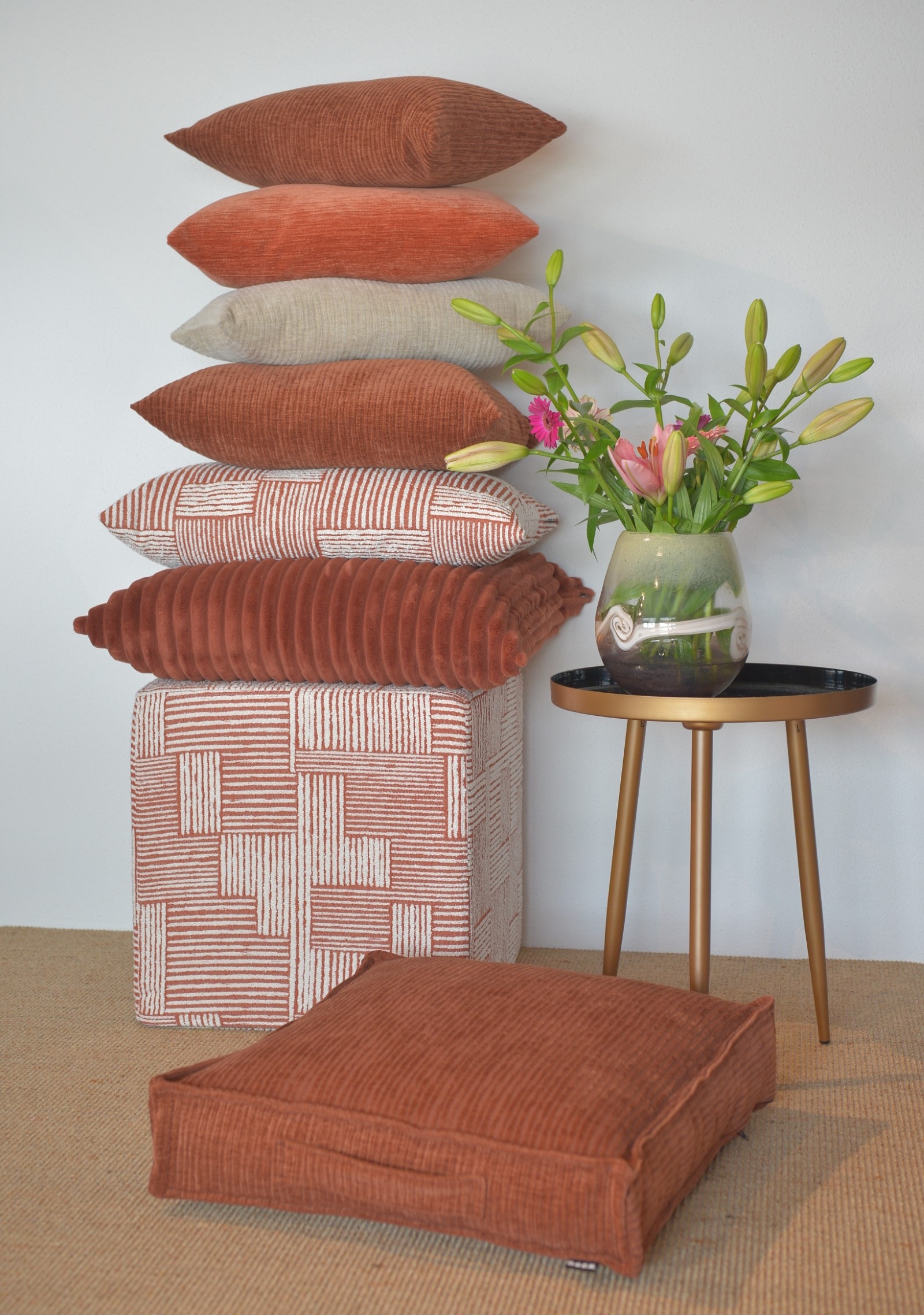 H.O.C.K. Dekokissen »Stacy« Sofakissen inkl. Füllung, 60x60cm, Rückenkissen, uni