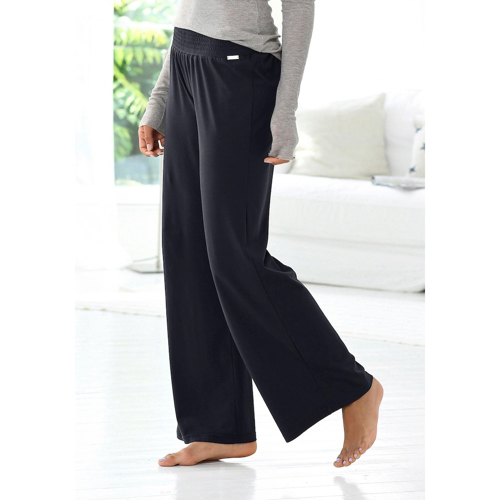 LASCANA Homewearhose, mit weitem Bein