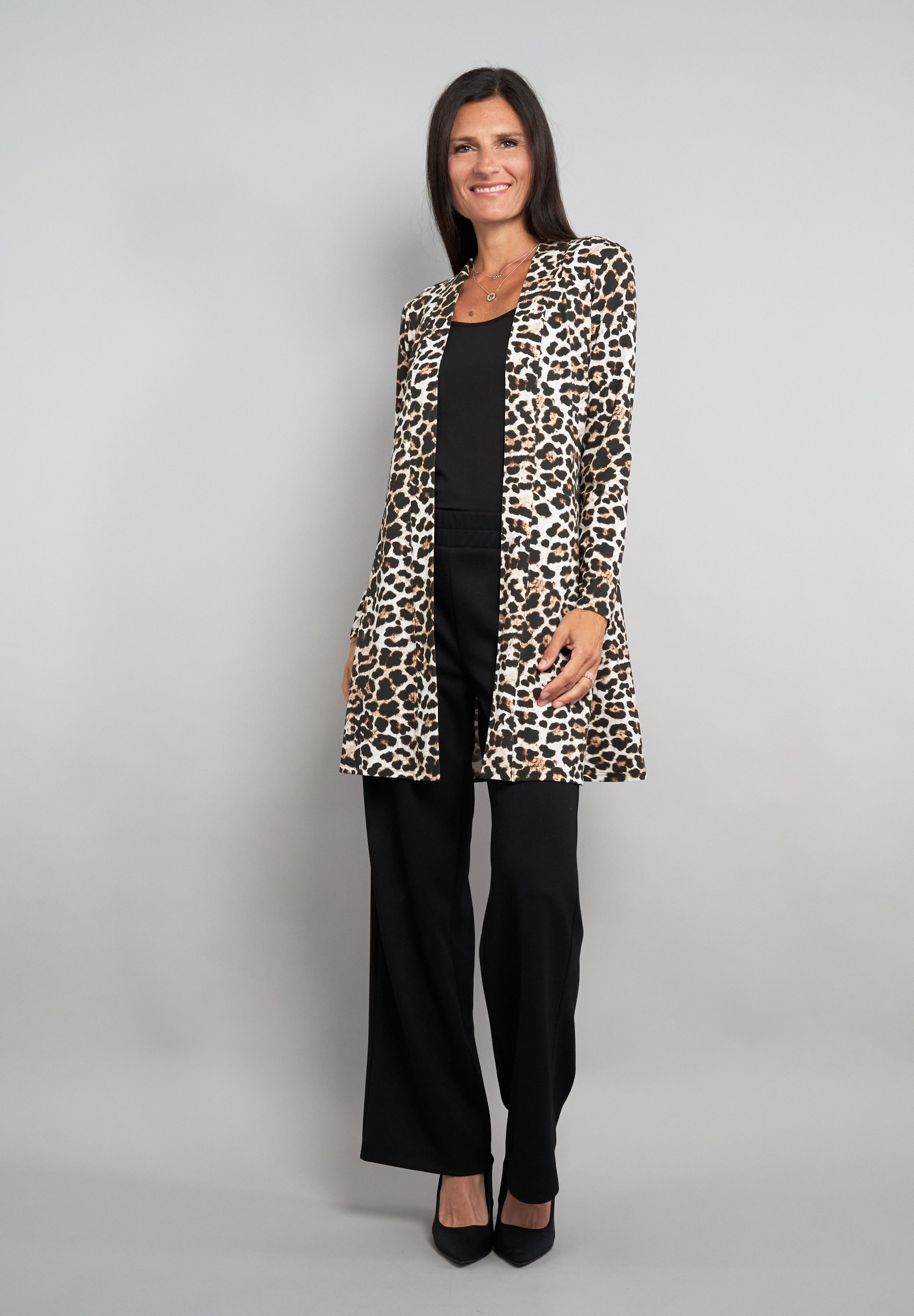 Seidel Moden Shirtjacke »Exklusiv bei OTTO« offen, ohne Verschluss und mit Animal-Print - MADE IN GERMANY
