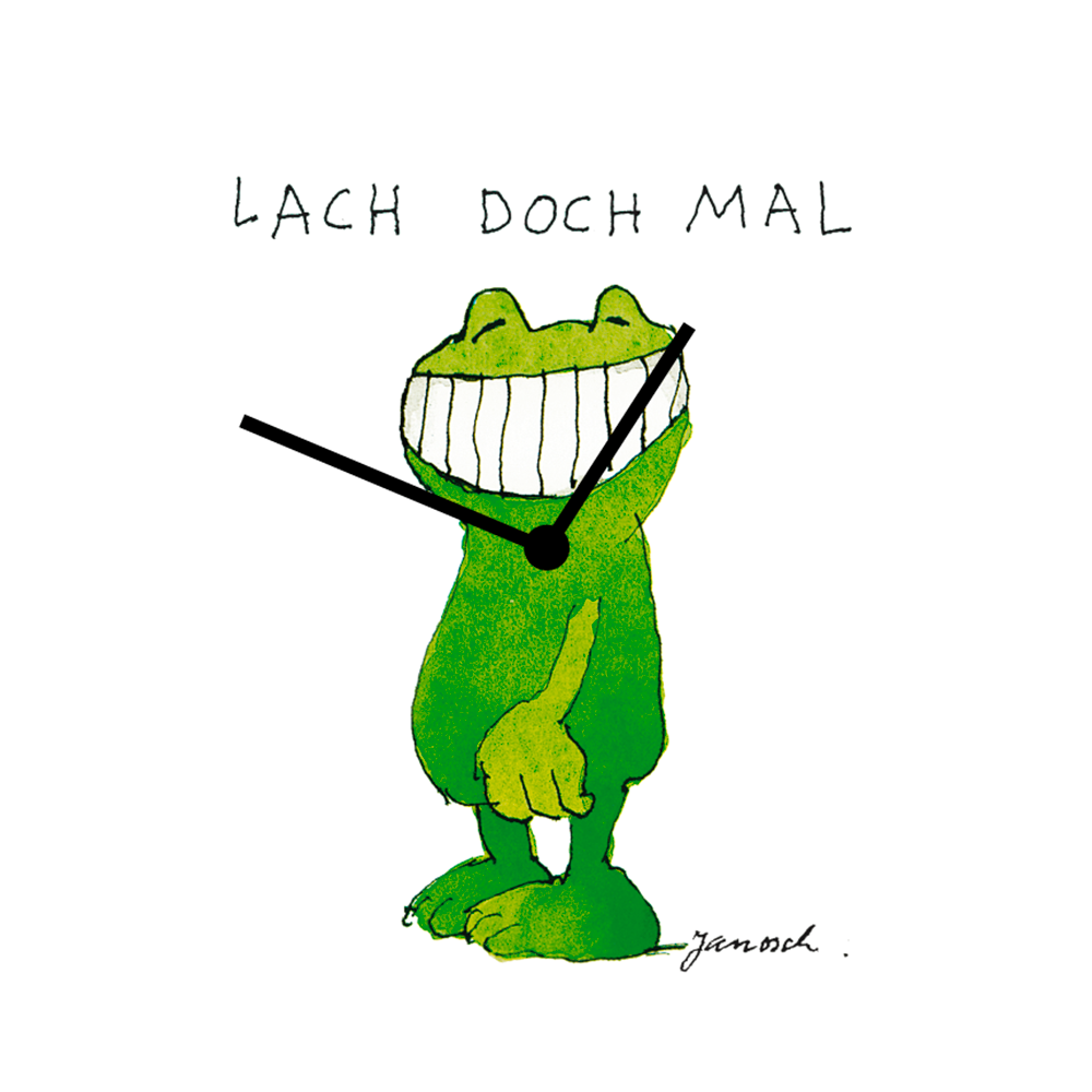 LuckyLinde Wanduhr »Frosch« Wanduhr, Uhr, geräuschlos, JANOSCH, Kindermotiv, Panama