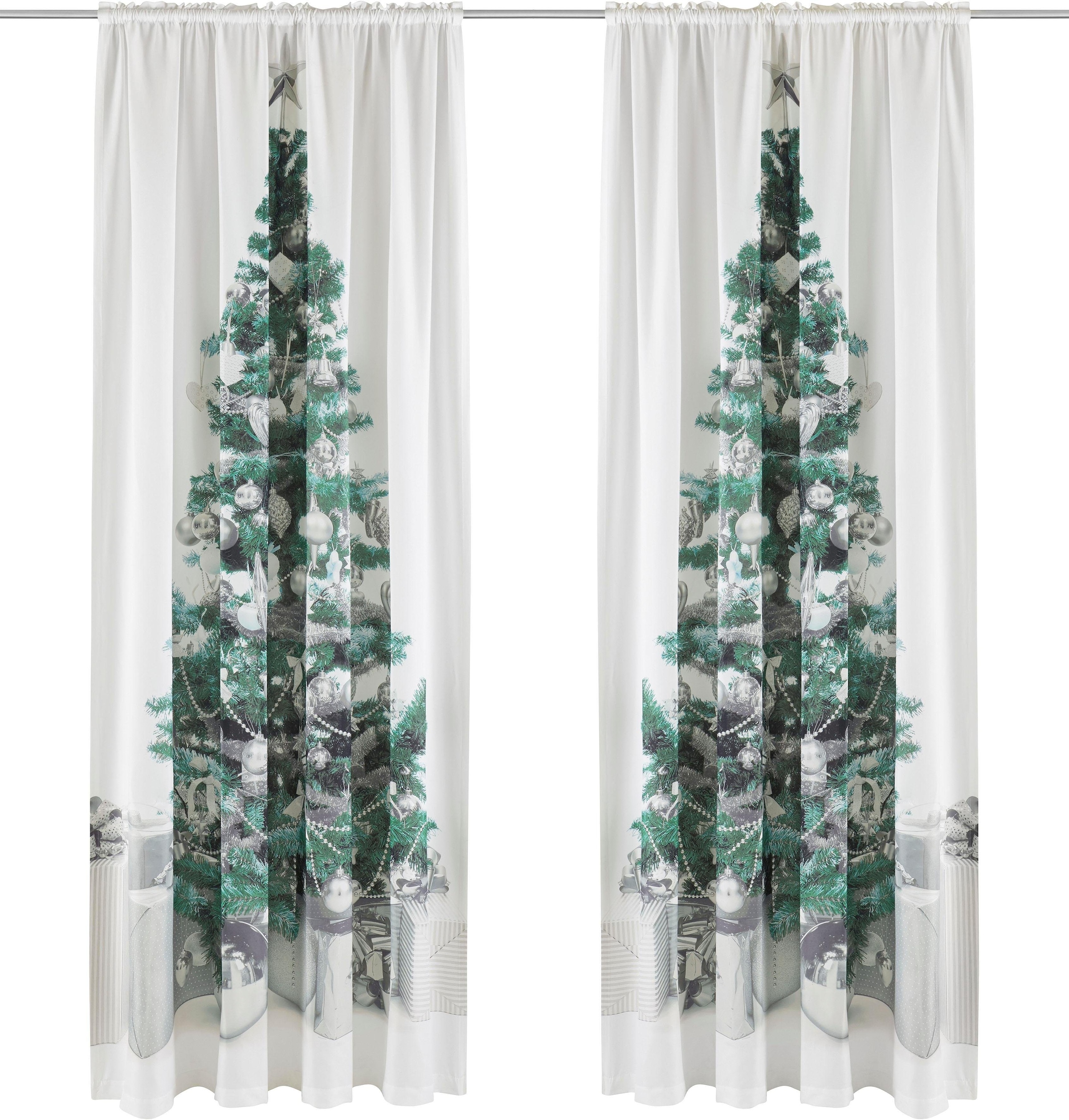 my home Vorhang »Xmas Tree«, (1 St.), Weihnachtlich mit Weihnachtsdeko HxB:  230x140 online kaufen