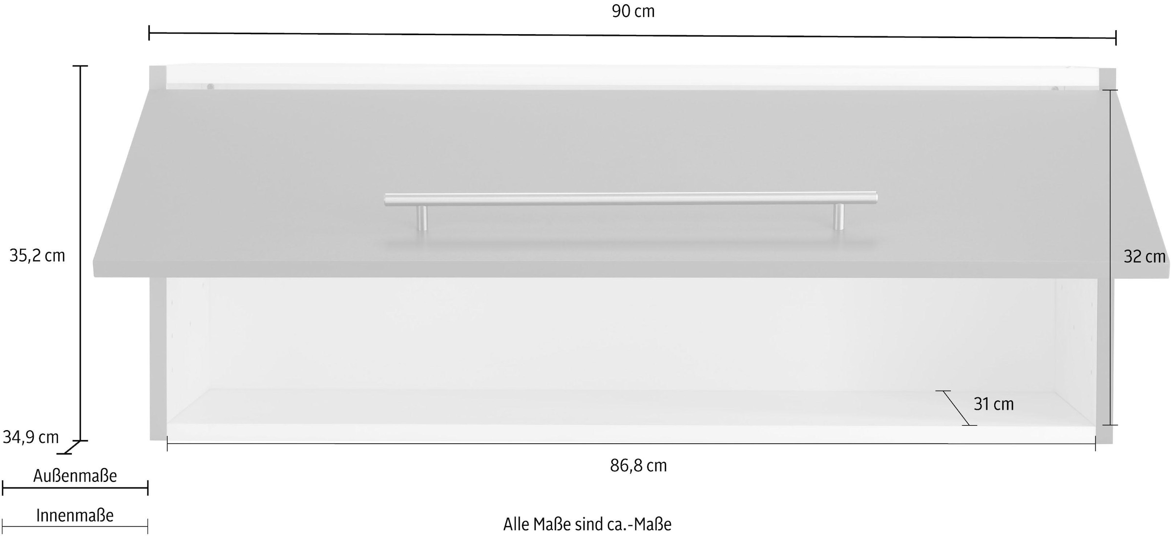 OPTIFIT Klapphängeschrank »Bern«, Breite 90 cm, 1 Klappe, mit Metallgriff  bequem bestellen