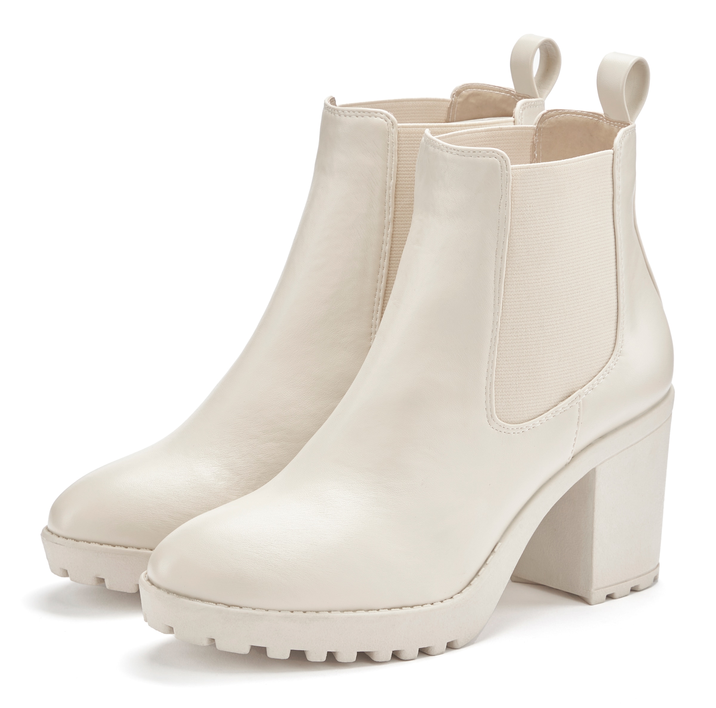 Vivance Chelseaboots, mit Blockabsatz & Stretch-Einsatz, High-Heel-Stiefelette, Ankle Boots