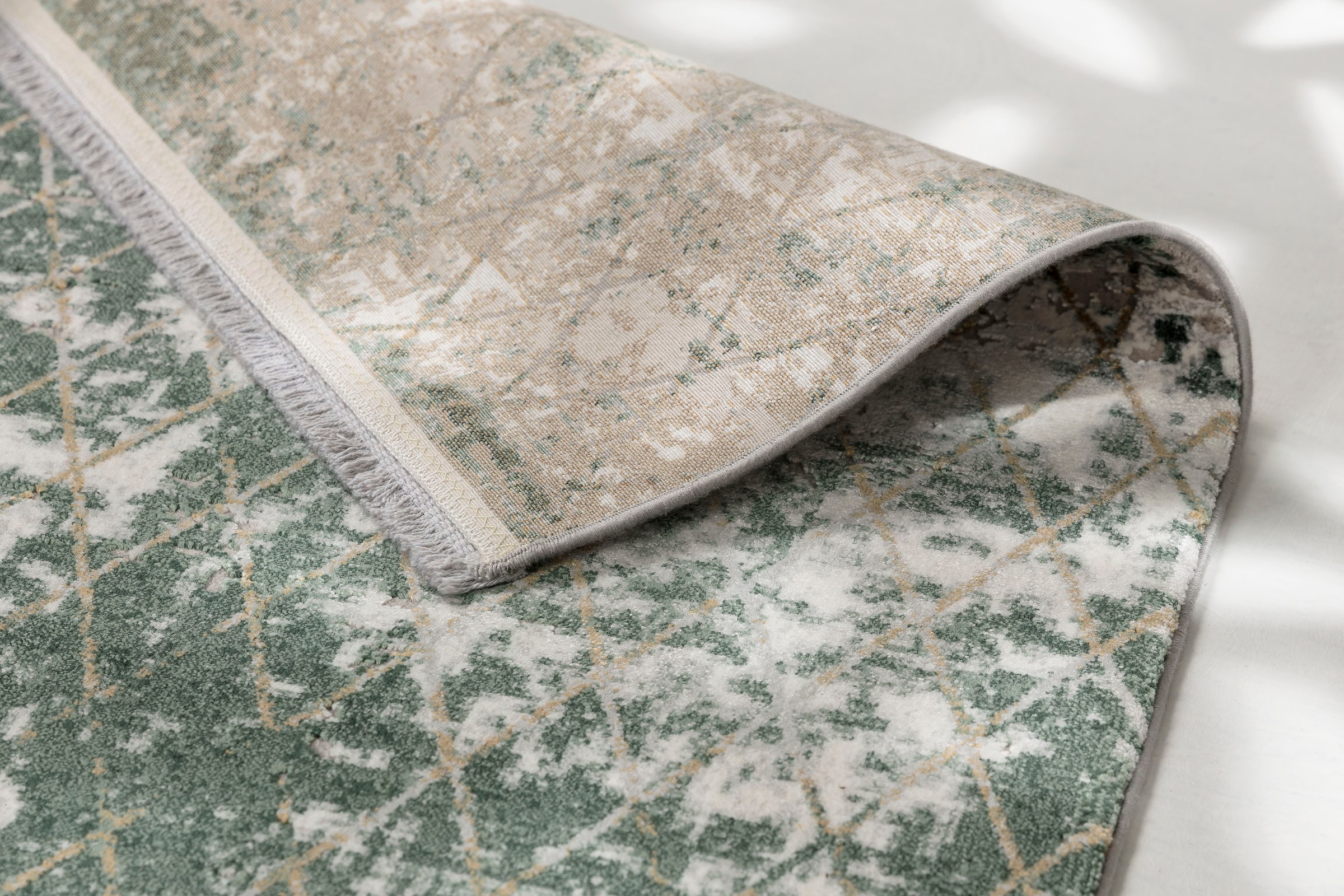 SCHÖNER WOHNEN-Kollektion Teppich »Vision 241«, rechteckig, 7 mm Höhe, Viskoseteppich mit Glanz, Wohnzimmer