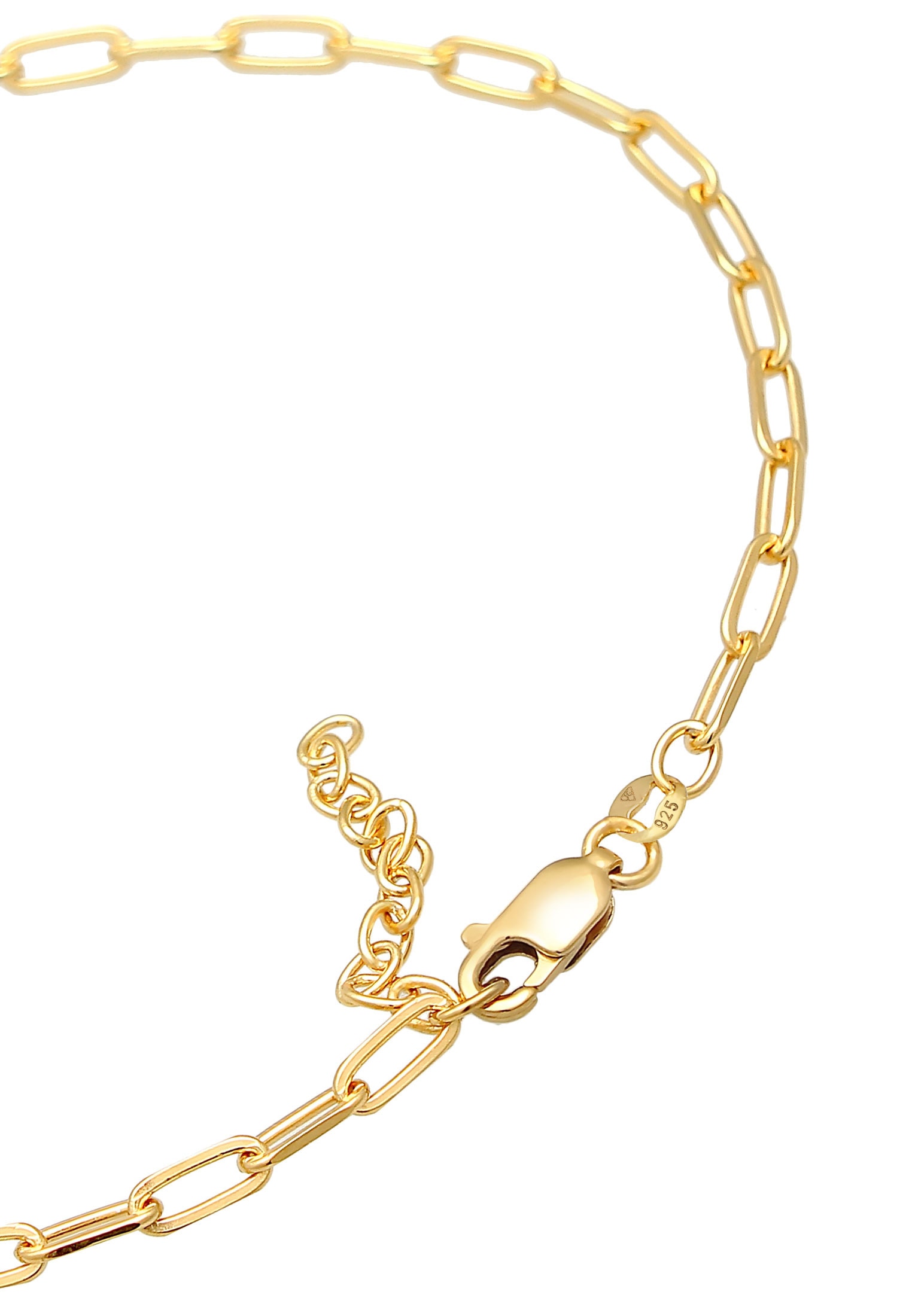 Elli Fußkette »Fußschmuck Glieder Oval Basic Chain Optik 925 Silber«
