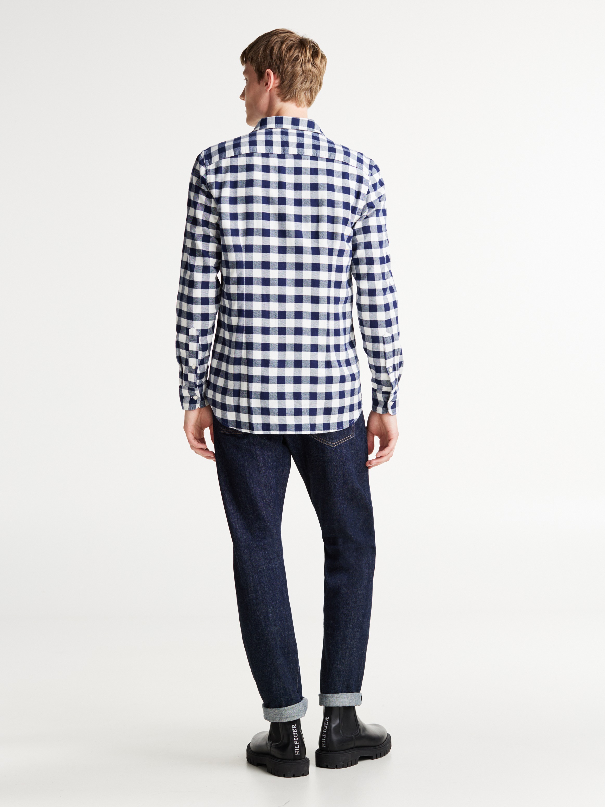Tommy Hilfiger Langarmhemd »BRUSHED GINGHAM SF SHIRT«, modisch kariert