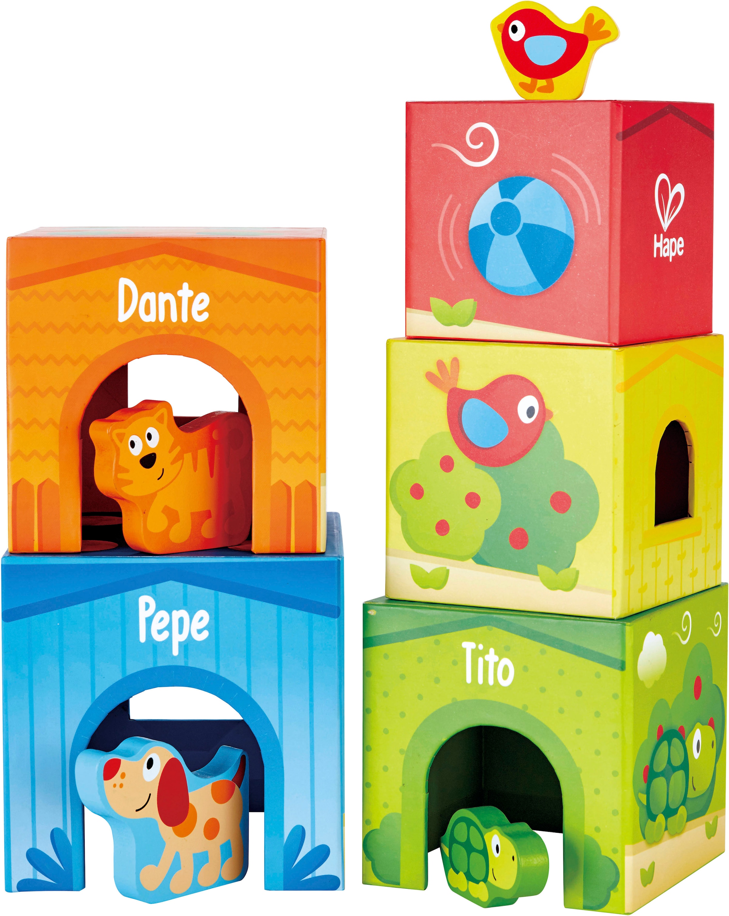 Hape Stapelspielzeug »Pepe&Friends Stapelturm«