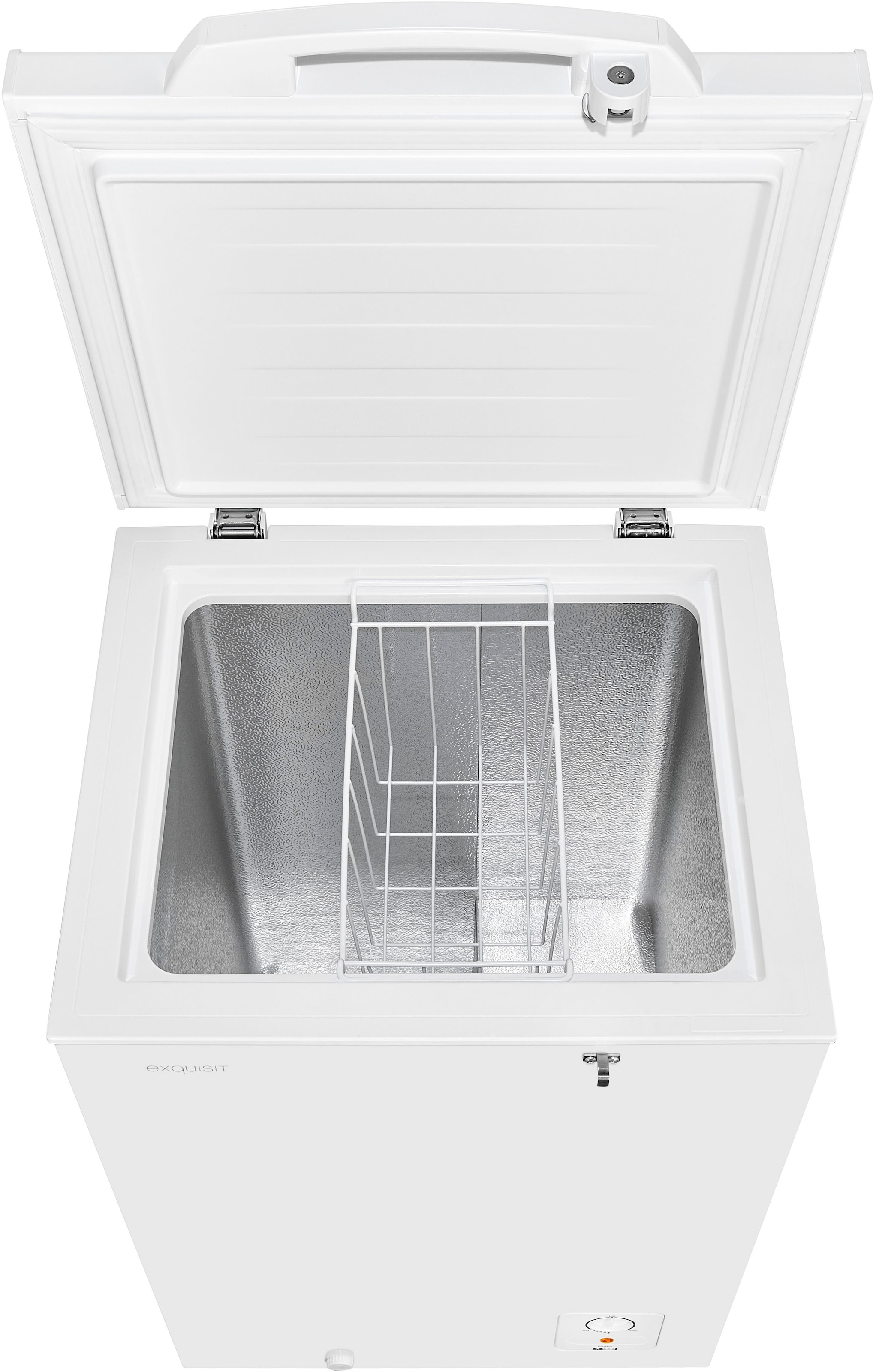 exquisit Gefriertruhe »GT100-011D weiss«, 85,4 cm hoch, 54,6 cm breit