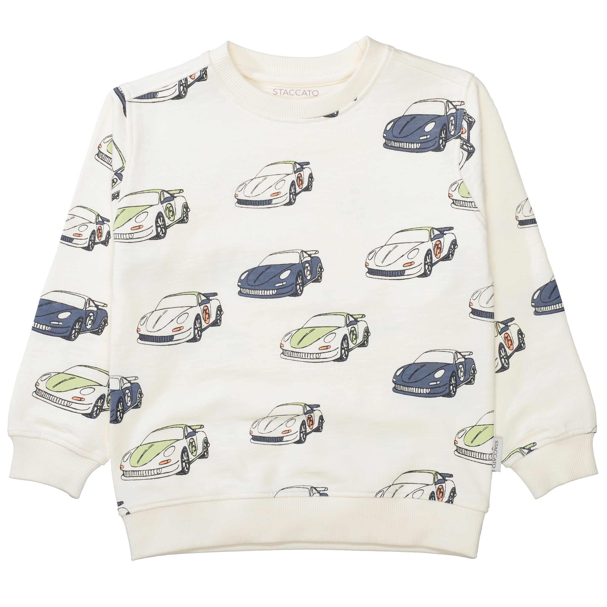 STACCATO Sweatshirt, 2 tlg. 2er Pack, Auto-Motive und Zahlenprint für Boys
