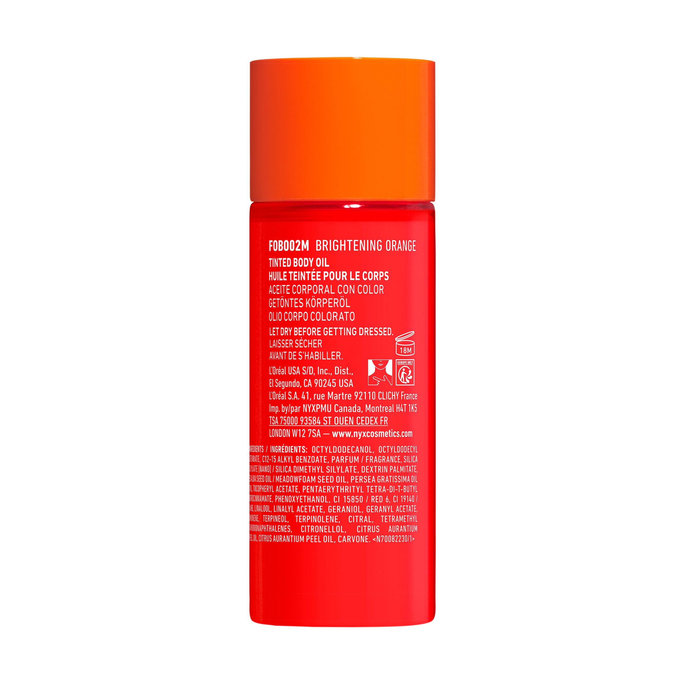 NYX PROFESSIONAL MAKEUP Körperöl »FAT OIL BODY OIL JUICY BOO« für strahlenden Glow am Körper