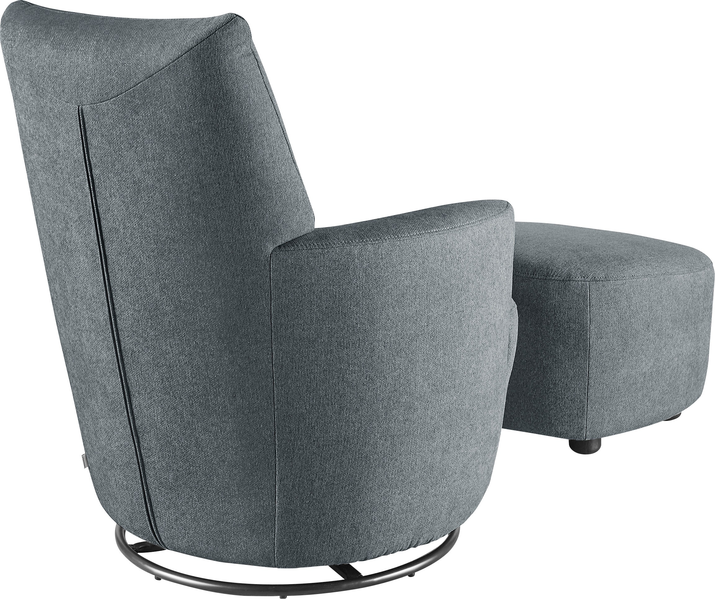 set one by Musterring Relaxsessel »SO 1450«, (Set), mit Dreh- und Wippfunktion, inklusive Hocker