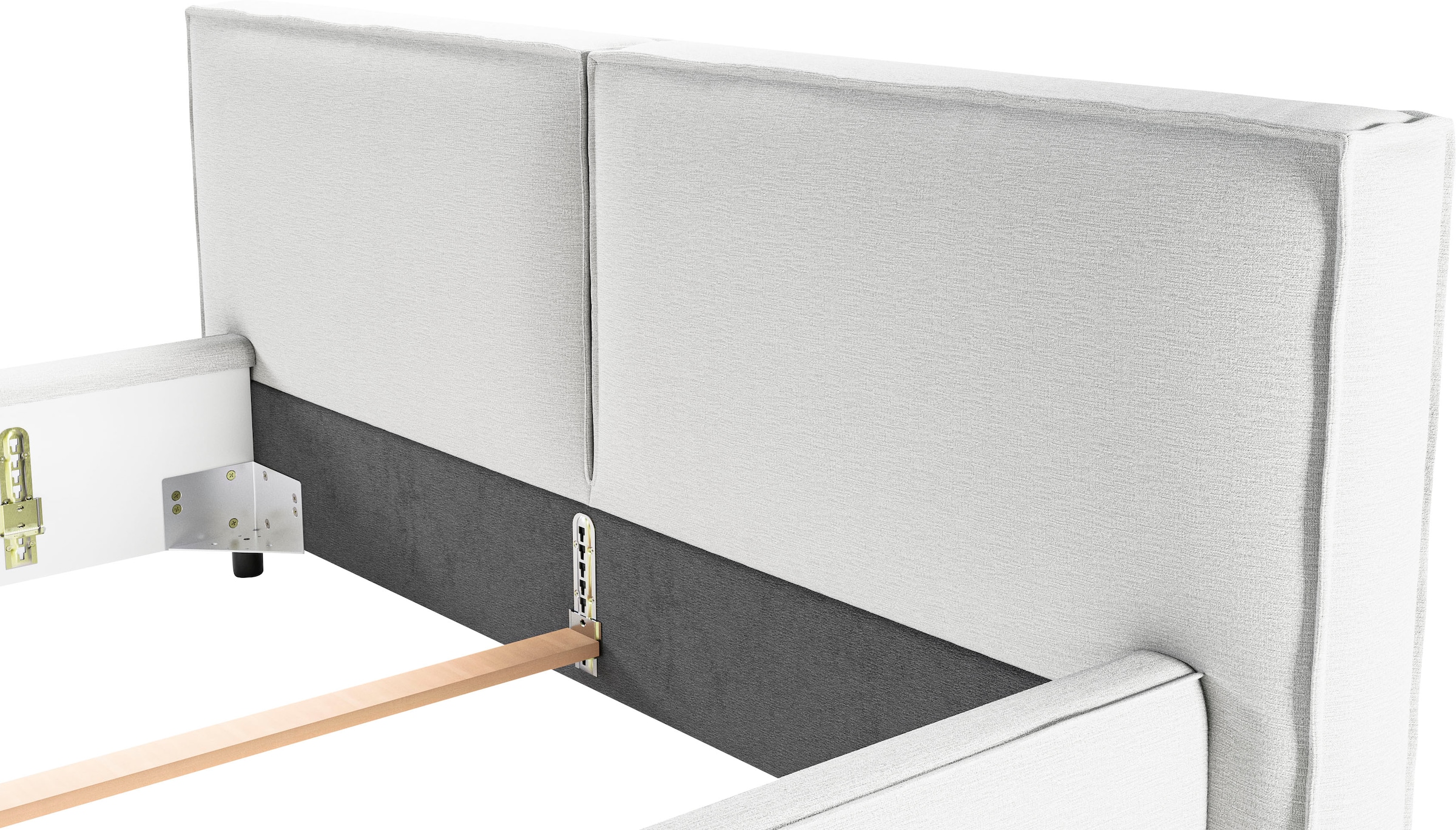 Home affaire Polsterbett »Adrina mit Biesenoptik, Feincord und Luxus-Microfaser« bis 280kg, auch in Überlänge 220 cm, 4 Breiten bis 200cm