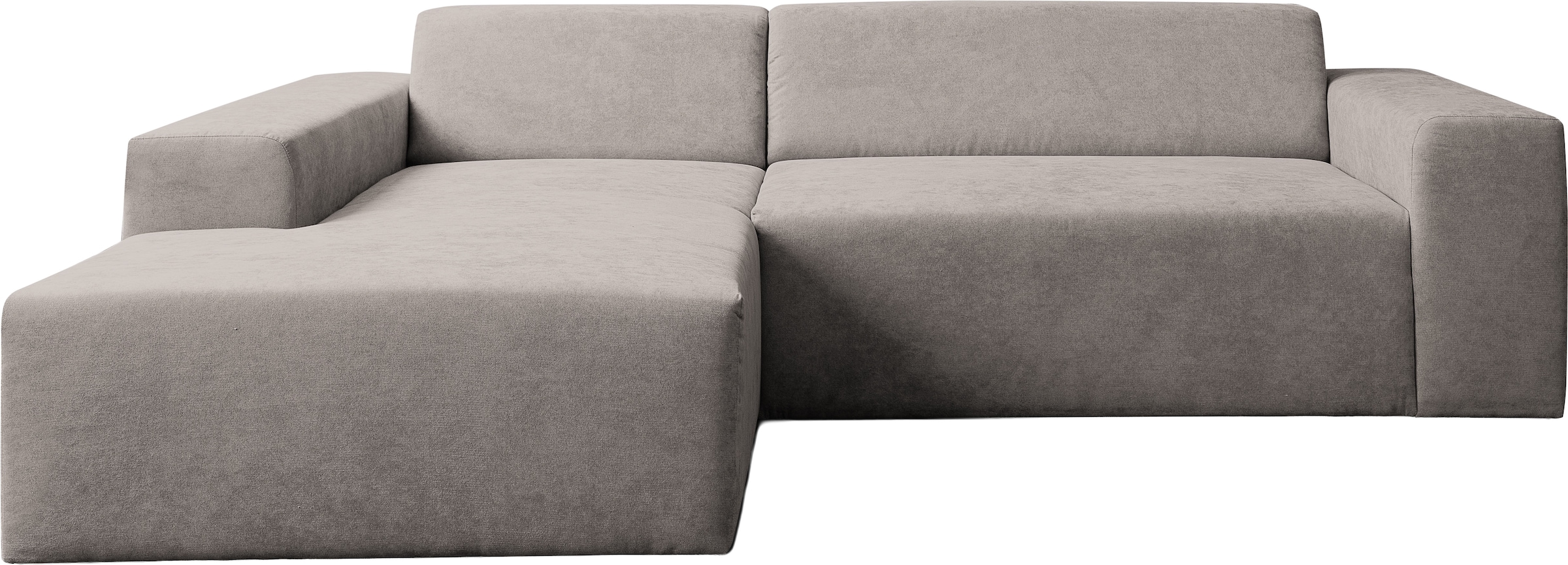 WERK2 Ecksofa »Zeus-L modern & zeitlos, Breite 253 cm, bequemes Sofa« moderne Optik mit abgerundeten Kanten