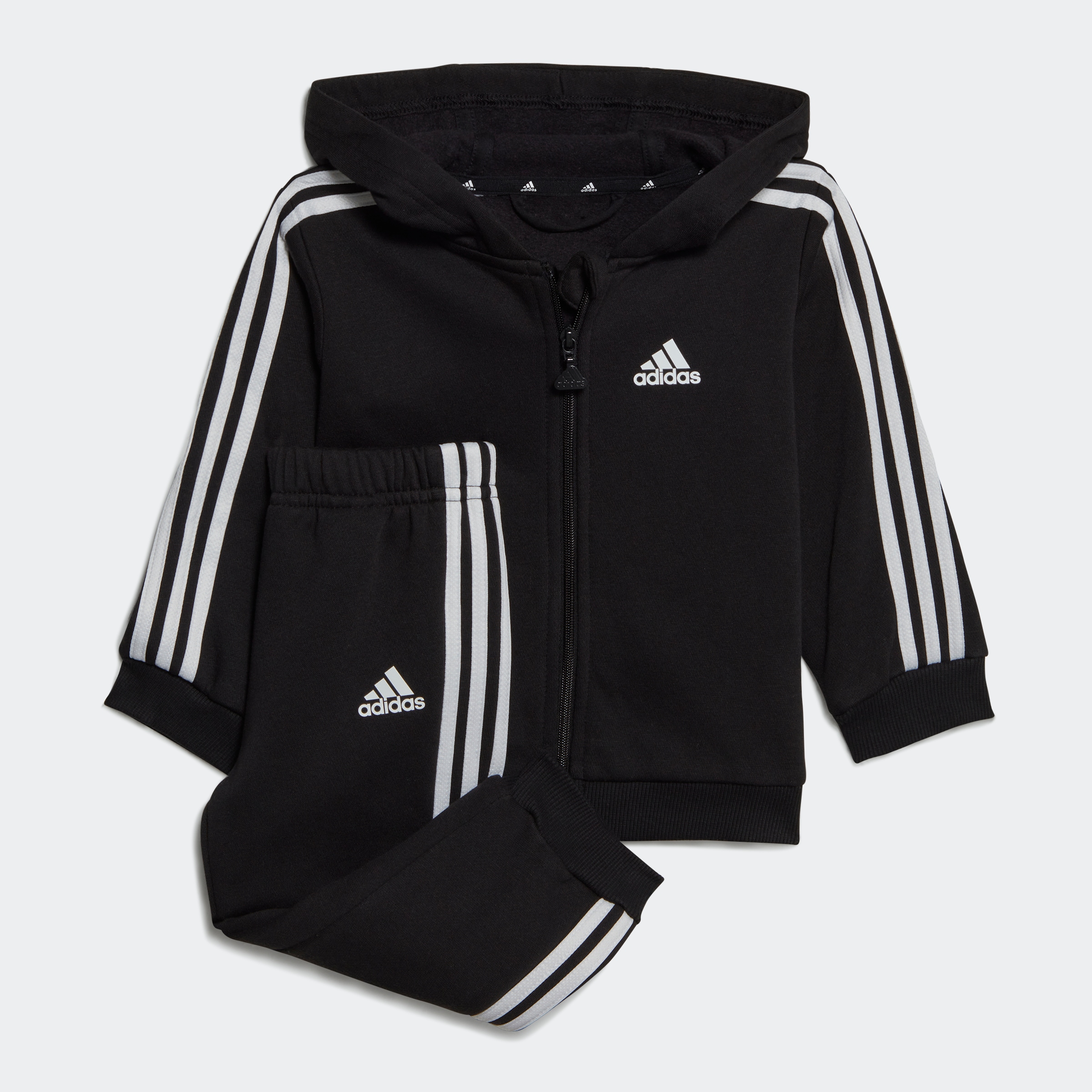 adidas Sportswear Trainingsanzug »ESSENTIALS FULLZIP HOODED JOGGINGANZUG«, (2 tlg.)
