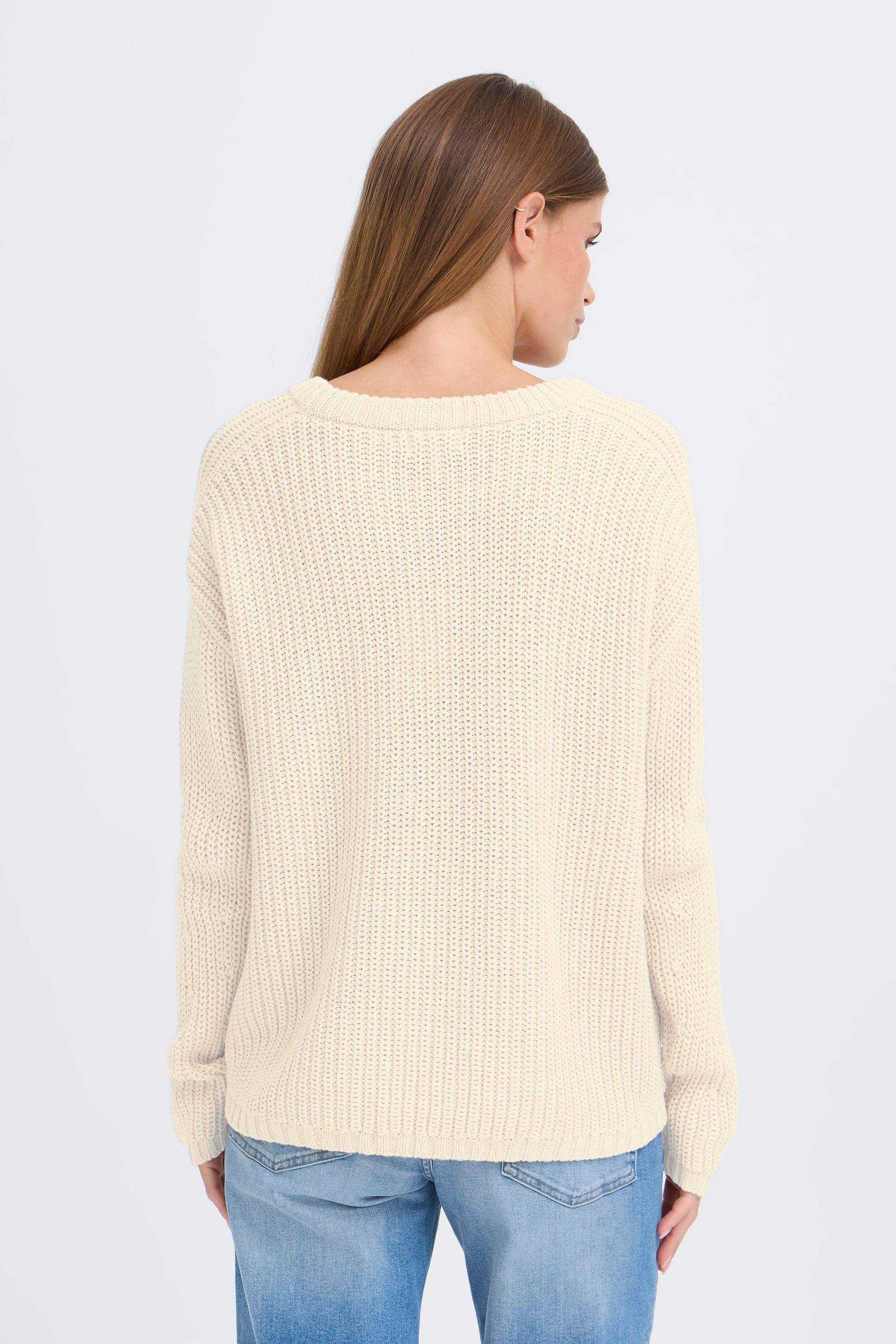 OXMO Strickfleece-Pullover »Strickpullover OXKanna«