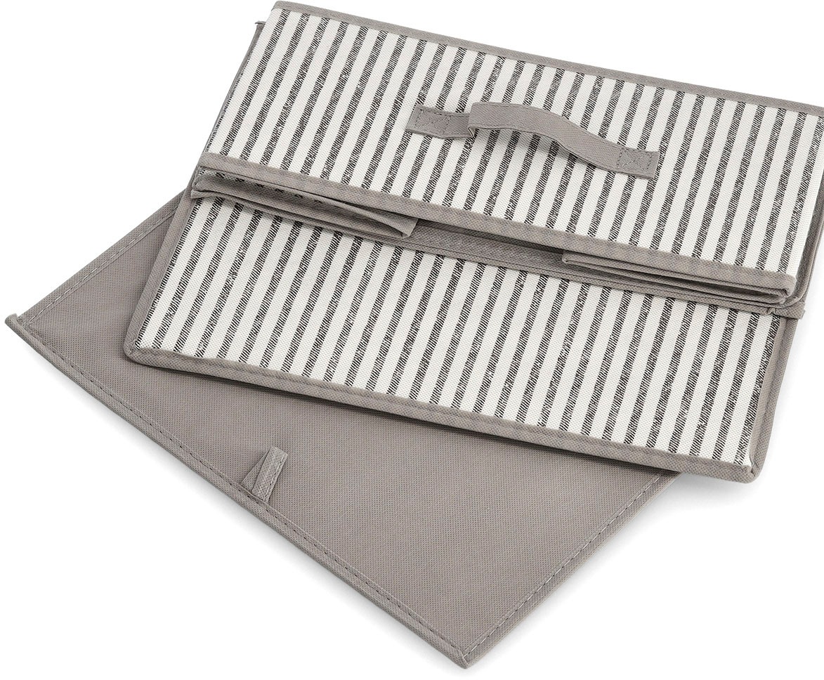 Zeller Present Aufbewahrungsbox »Stripes« Vlies, beige