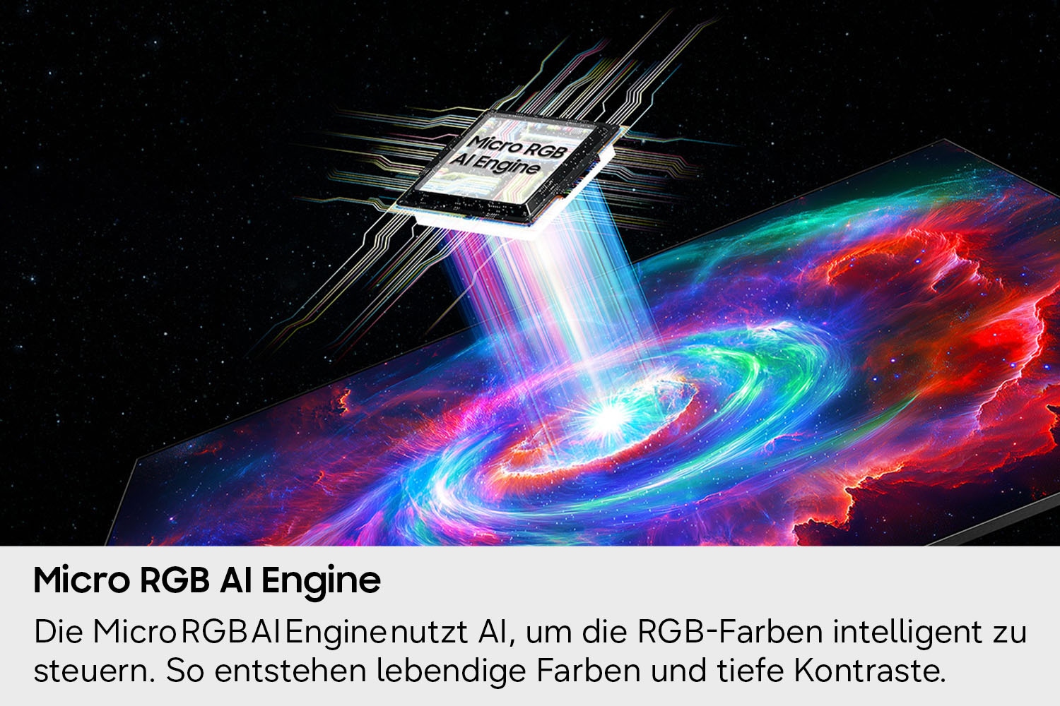 Samsung LCD-LED Fernseher »GMR65R85HAU« 163 cm/65 ″ Smart-TV Micro RGB, 100% BT.2020 Farbraum, Motion Xcelerator 144Hz, Dolby Atmos