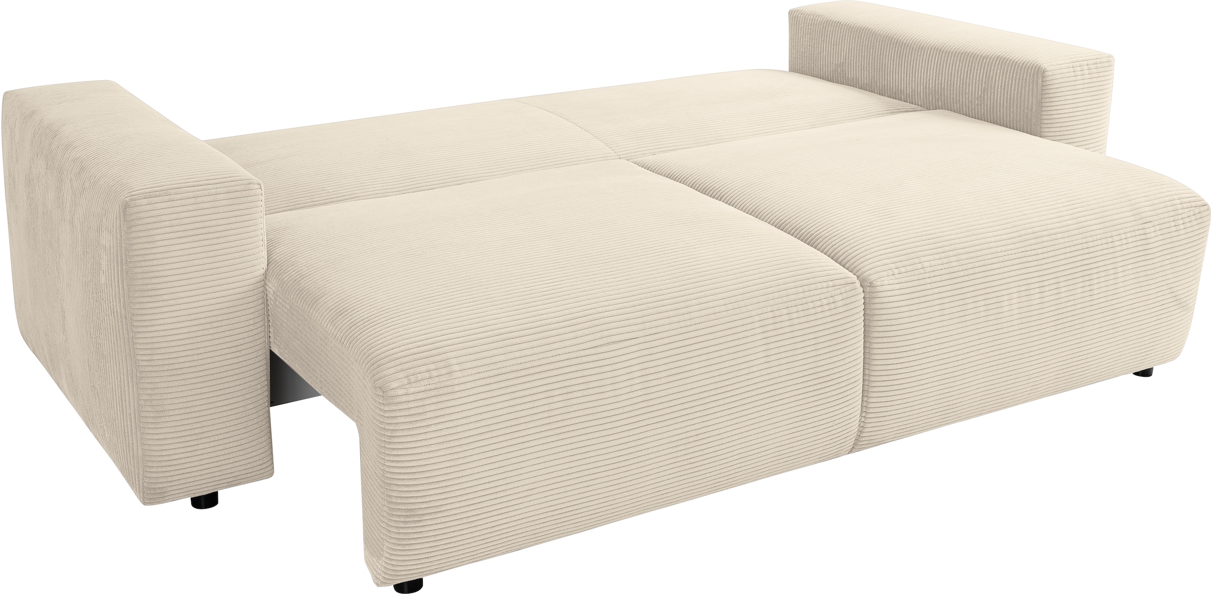 WERK2 Schlafsofa »Lima, inkl. Bettkasten, bequem, Mega Sofa: Breite 245 cm« Big Sofa mit Bettfunktion und Stauraum für Krims & Krams