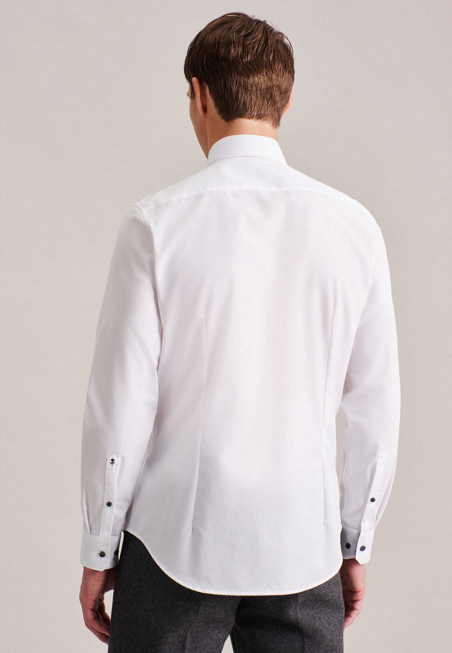 seidensticker Businesshemd »Slim«, Slim Extra langer Arm Kentkragen Uni