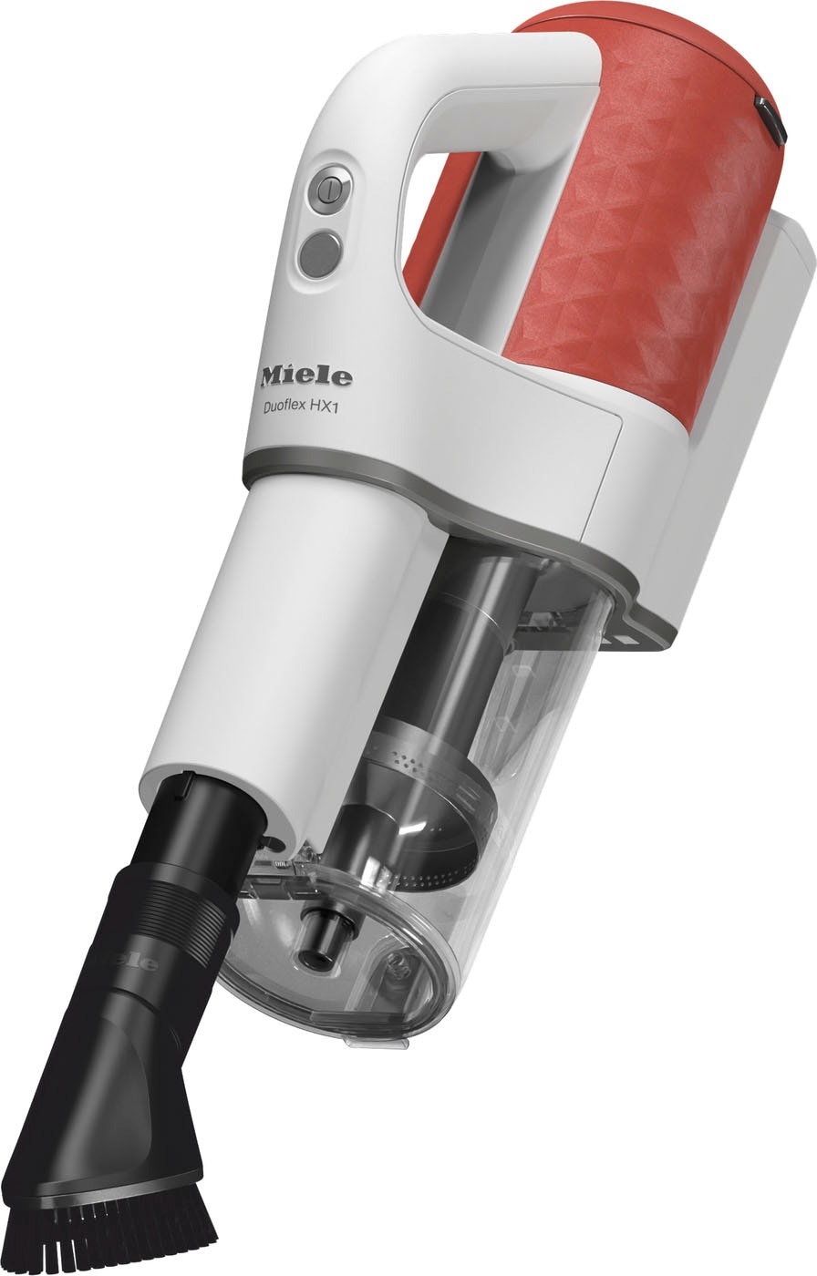 Miele Akku-Hand-und Stielstaubsauger »Duoflex HX1 Akku Staubsauger, 2in1-Funktion, 3,15 kg leicht,« Brilliantweiß Spacegrey Terrarot