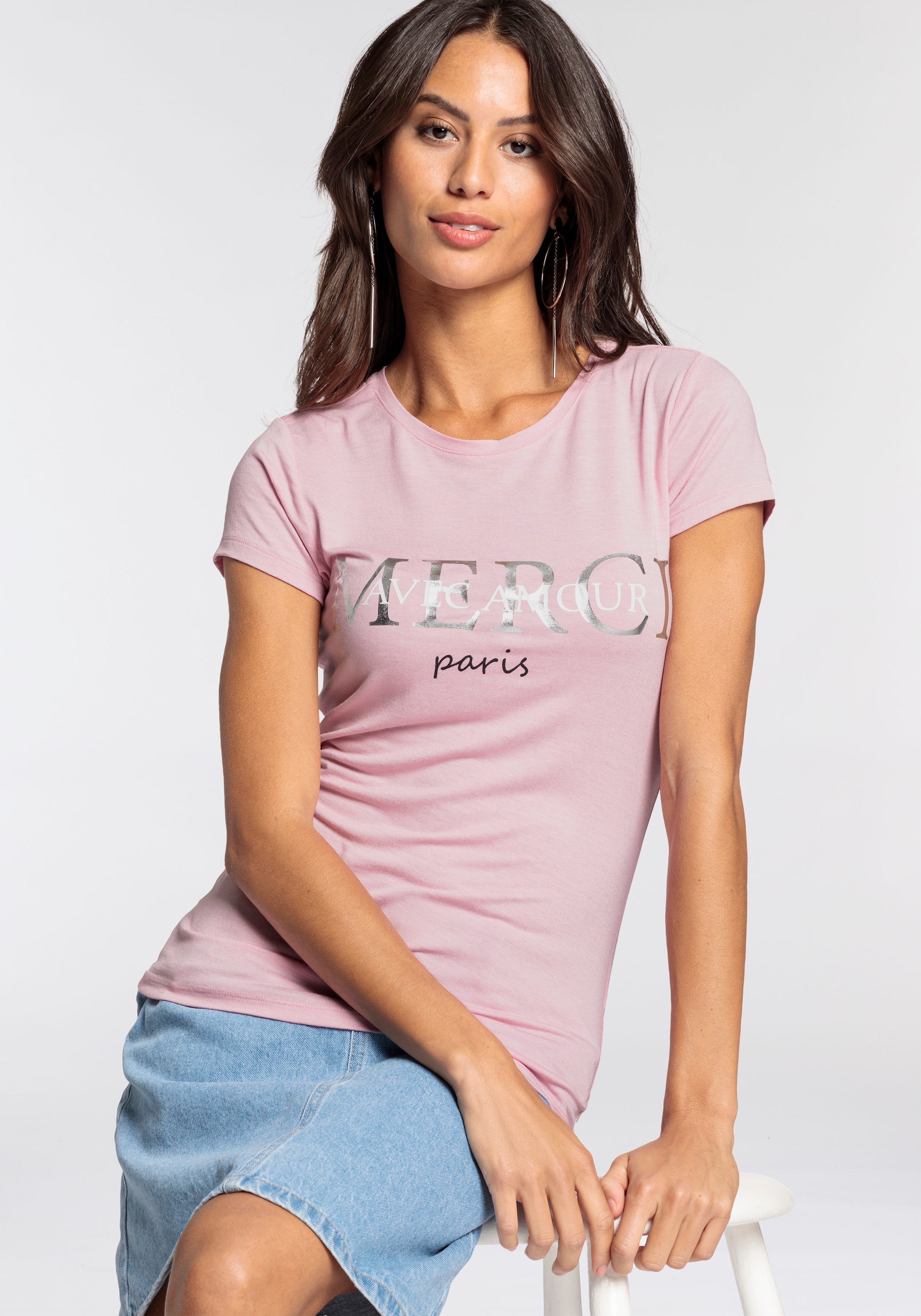 Melrose T-Shirt, mit elegantem Aufdruck - NEUE KOLLEKTION