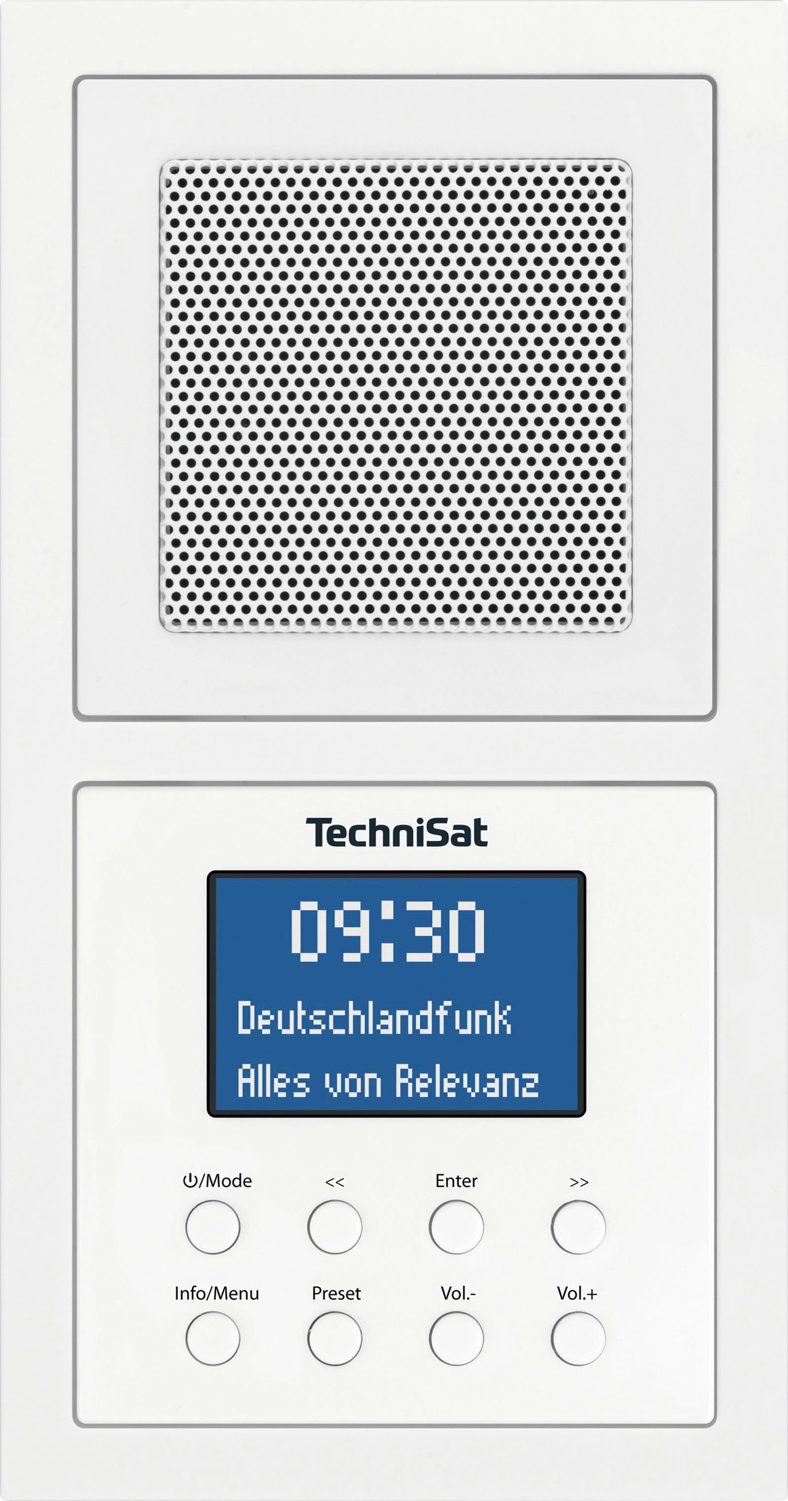 TechniSat Digitalradio (DAB+) »DIGITRADIO UP 1«, (A2DP Bluetooth-AVRCP Bluetooth Digitalradio (DAB+)-UKW mit RDS 2 W), Unterputzradio
