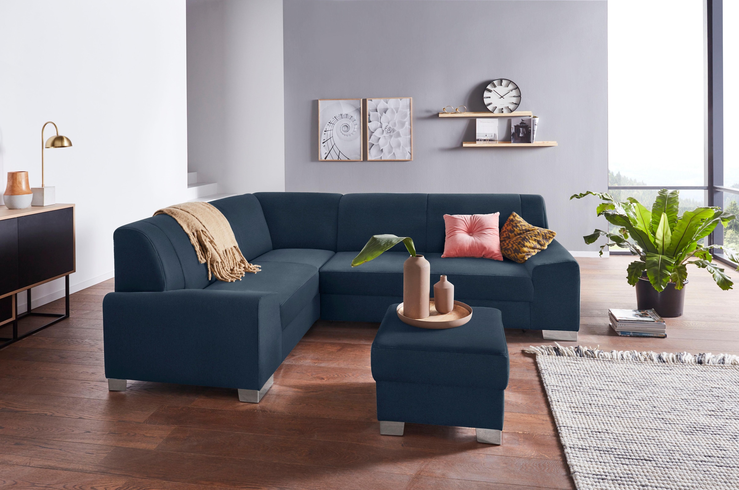 DOMO collection Hocker »Anzio«, wahlweise mit Federkern