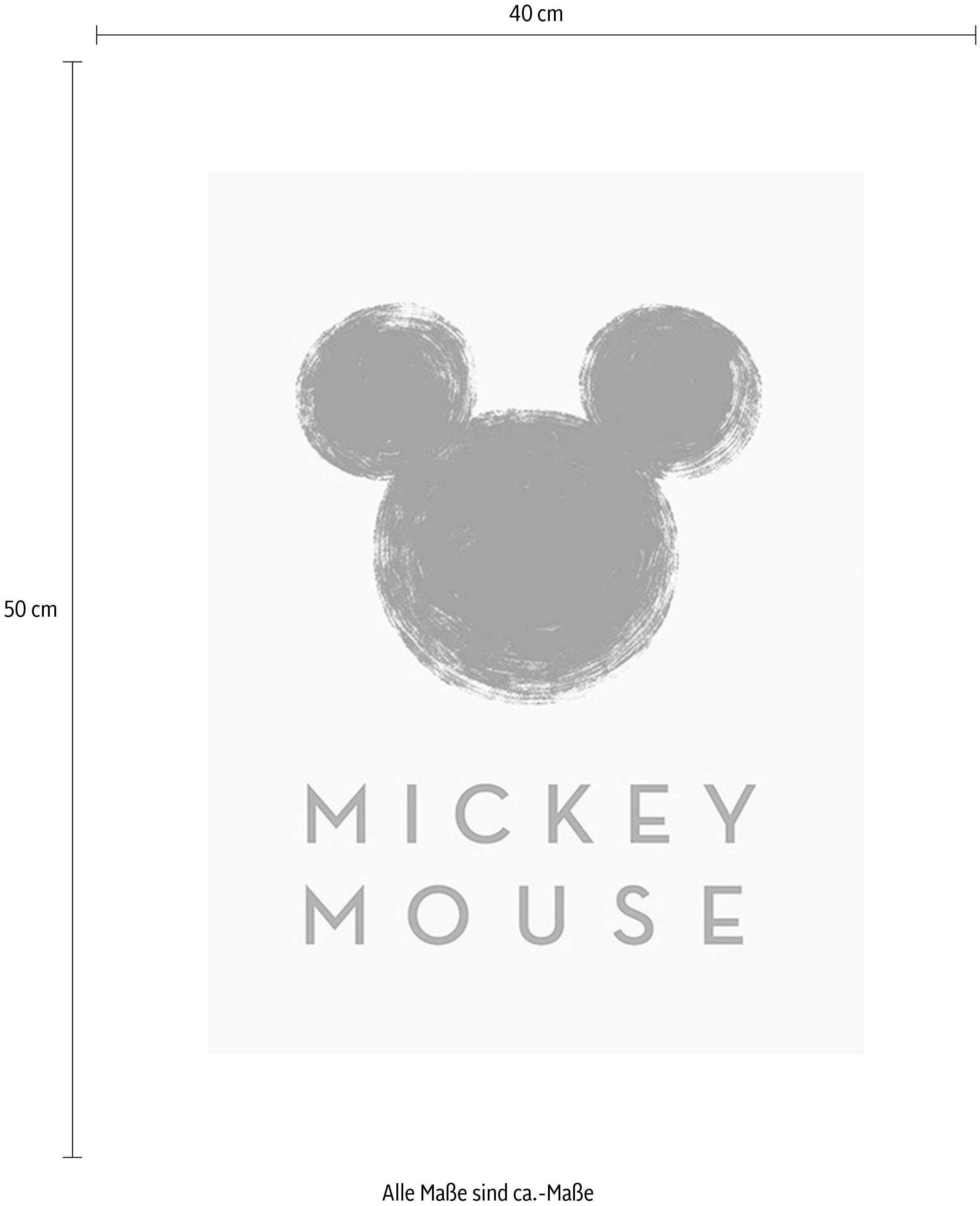 kaufen online Poster | Garantie Disney, mit Komar Schlafzimmer, Mouse Wohnzimmer St.), »Mickey Silhouette«, 3 XXL (1 Jahren Kinderzimmer,