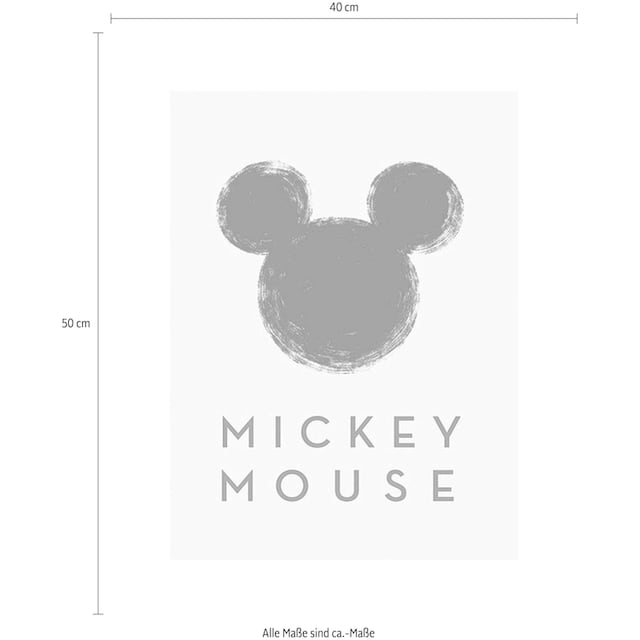 Komar Poster »Mickey Mouse Silhouette«, Disney, (1 St.), Kinderzimmer,  Schlafzimmer, Wohnzimmer online kaufen | mit 3 Jahren XXL Garantie
