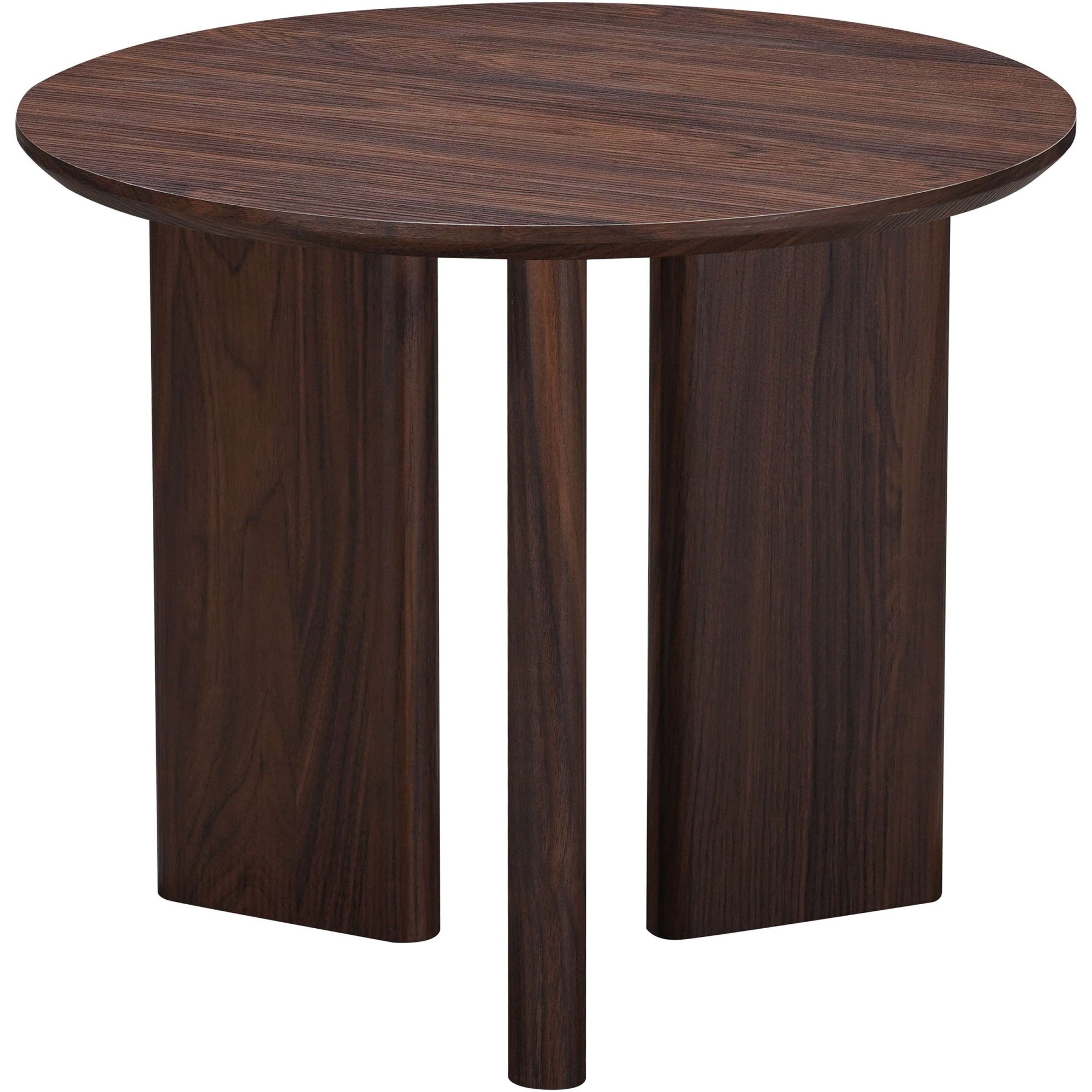 OTTO home Beistelltisch »Cassian« 1 Stk. tlg. schöne Holzoptik, modernes Fußgestell, Ø50 cm
