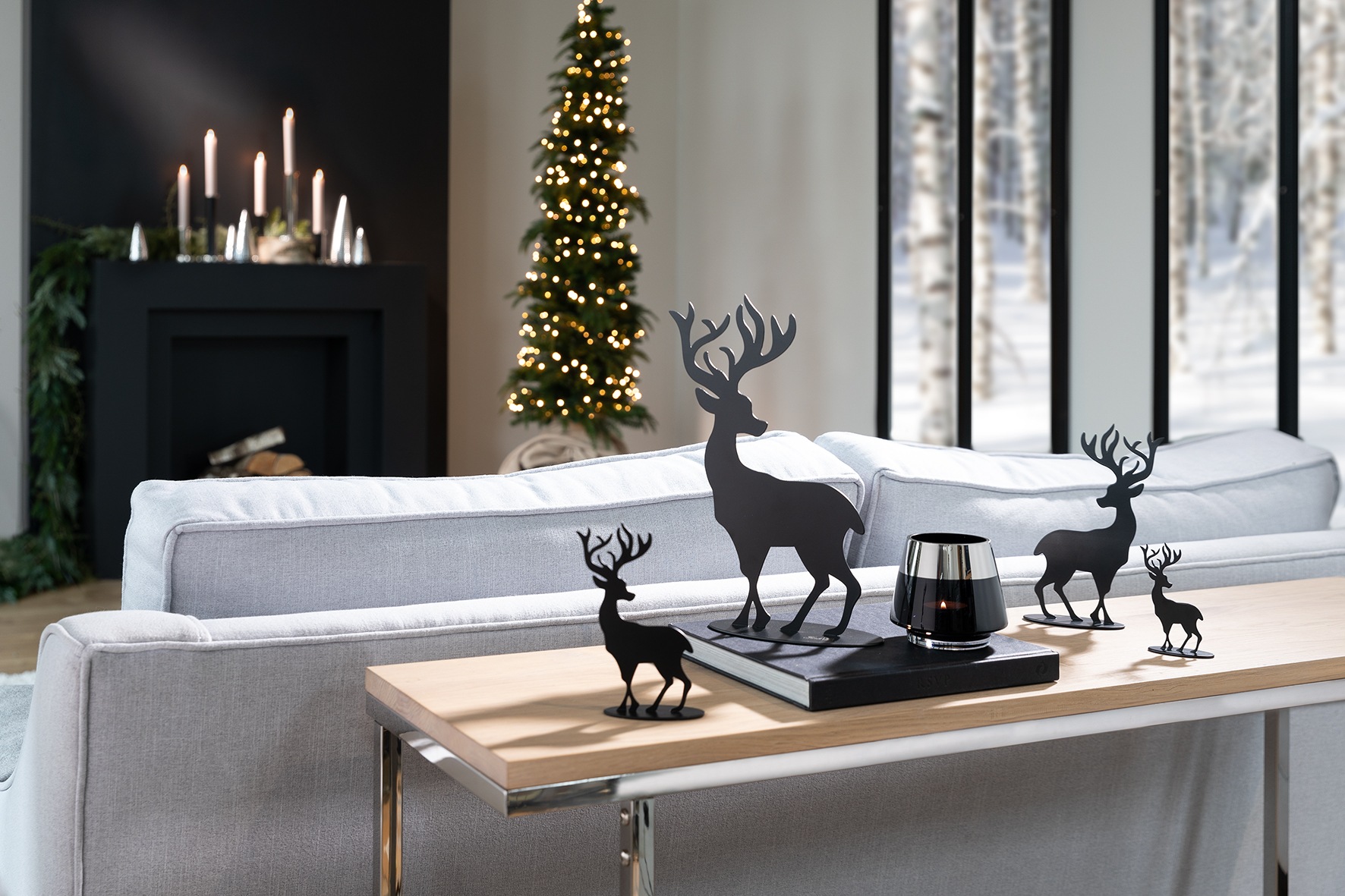 Fink Weihnachtsfigur »Hirsch JASPER«, Weihnachtsdeko aus Eisen