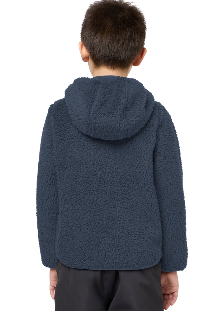 Jack Wolfskin Fleecejacke »ICE CURL HOOD JACKET K« mit Kapuze Übergangsjacke mit Kapuze, mit Brusttasche mit Reißverschluss