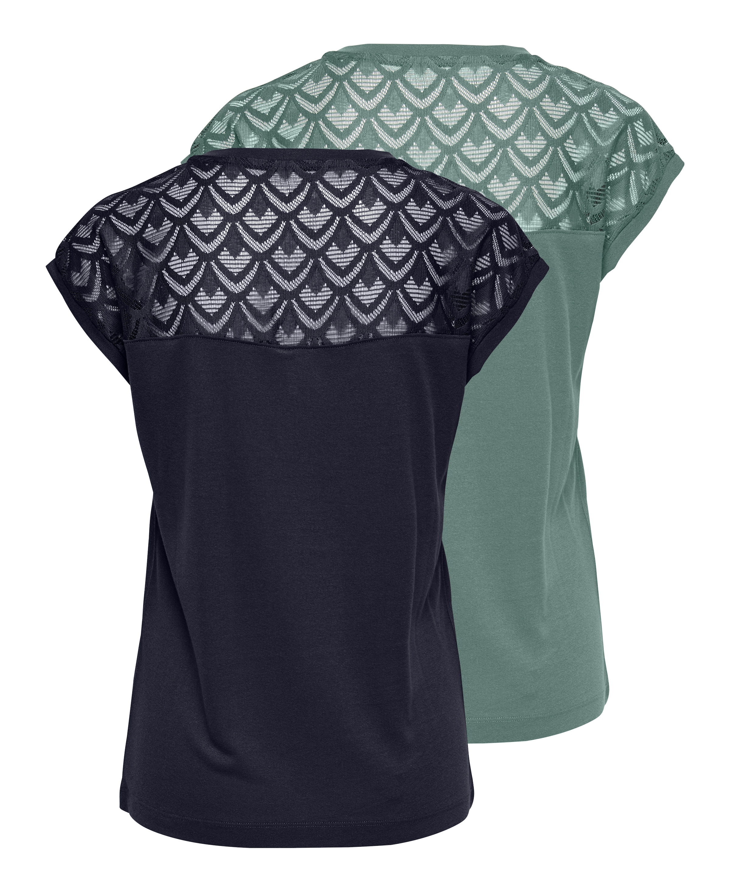 ONLY Kurzarmshirt »ONLNICOLE LIFE S/S MIX TOP 2 PACK CS JRS«, (Packung, 2 tlg., 2er-Pack)