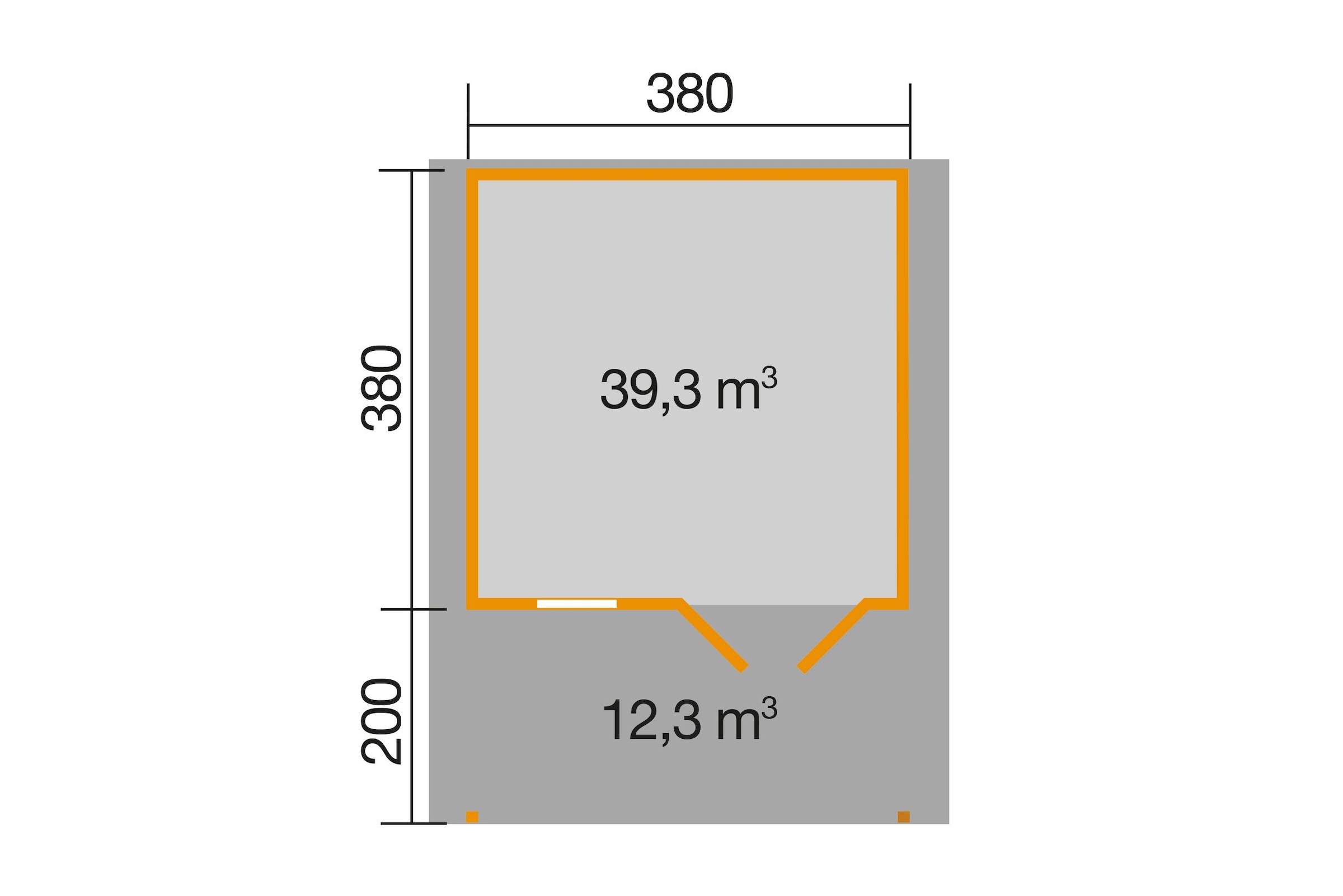 weka Gartenhaus »136 A Gr.2, 45 mm«