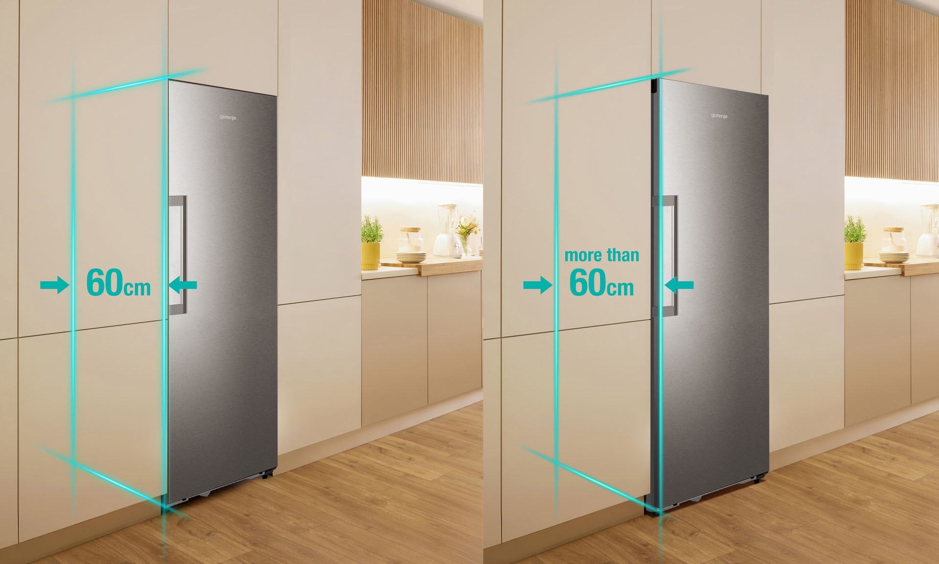 GORENJE Gefrierschrank No Frost »FNC618D6XWF« 185,6 cm hoch 59,5 cm breit Perfect KitchenFit - passt sich in die Küchennische an