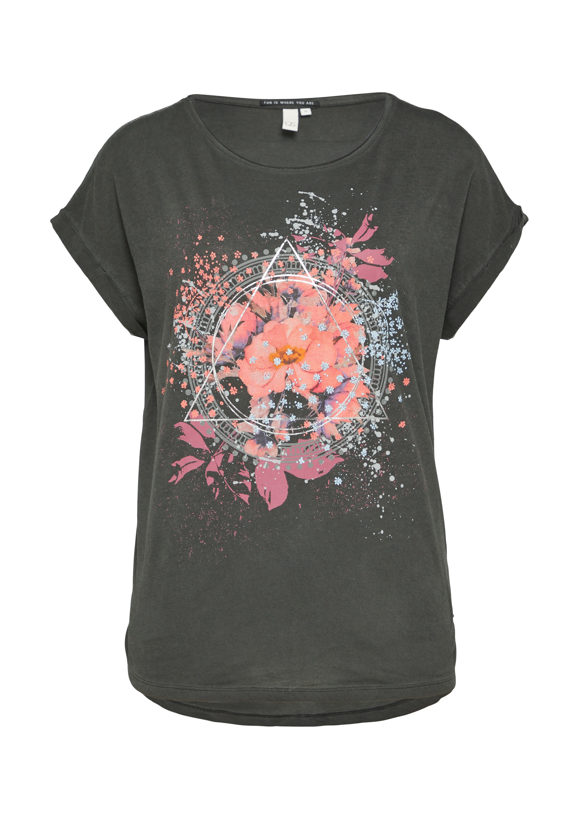 QS T-Shirt, mit Frontprint