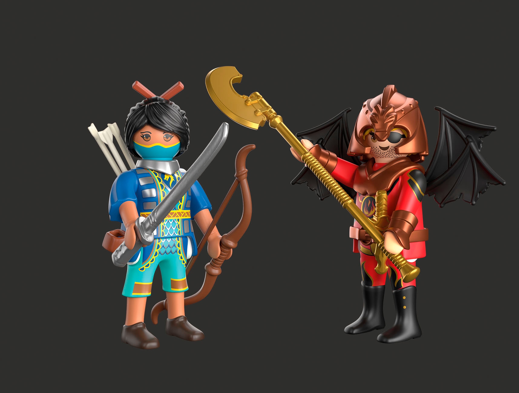 Playmobil® Konstruktions-Spielset »Novelmore vs. Burnham Duell (71884), Duo Pack« Made in Europe