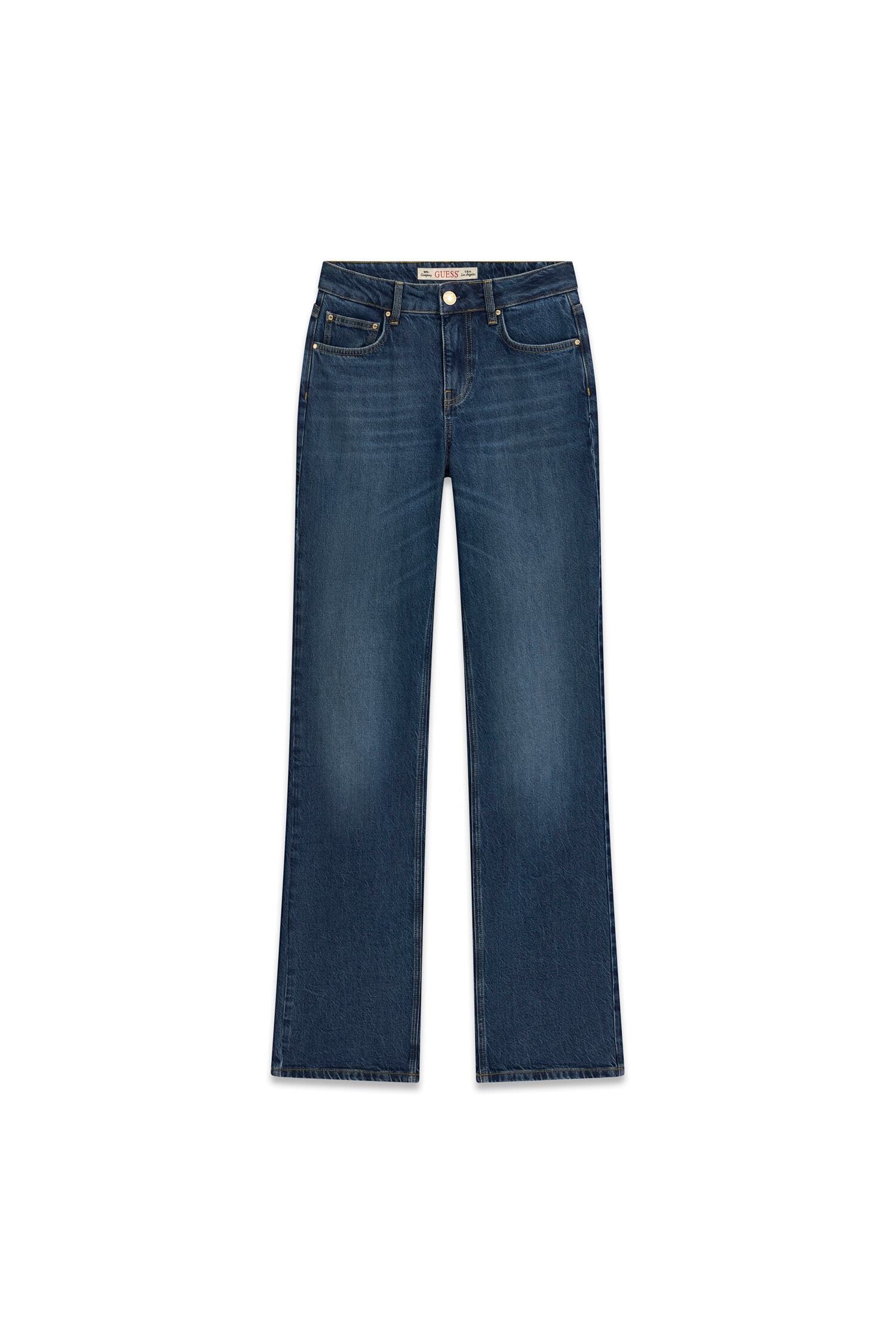 Guess Straight-Jeans »ICONIC STRAIGHT« aus Baumwoll-Lyocell-Mix