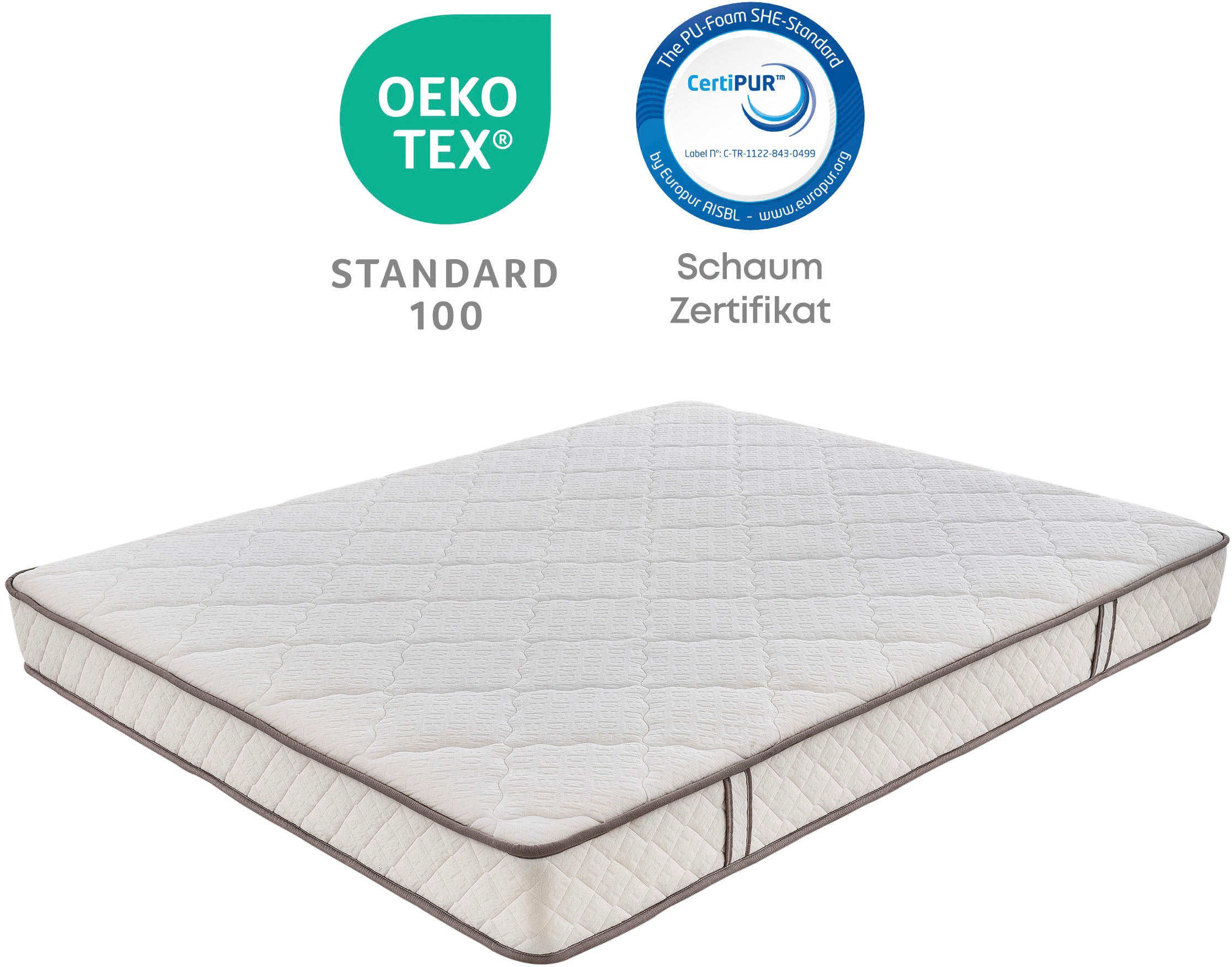 Yatas Bedding Taschenfederkernmatratze »Penta Z, Matratze 90x200, 140x200 cm & weitere Größen«, 19 cm hoch, 403 Federn, (1 St.), 5-Zonen, H3, wendbar, ergonomisch, atmungsaktiv