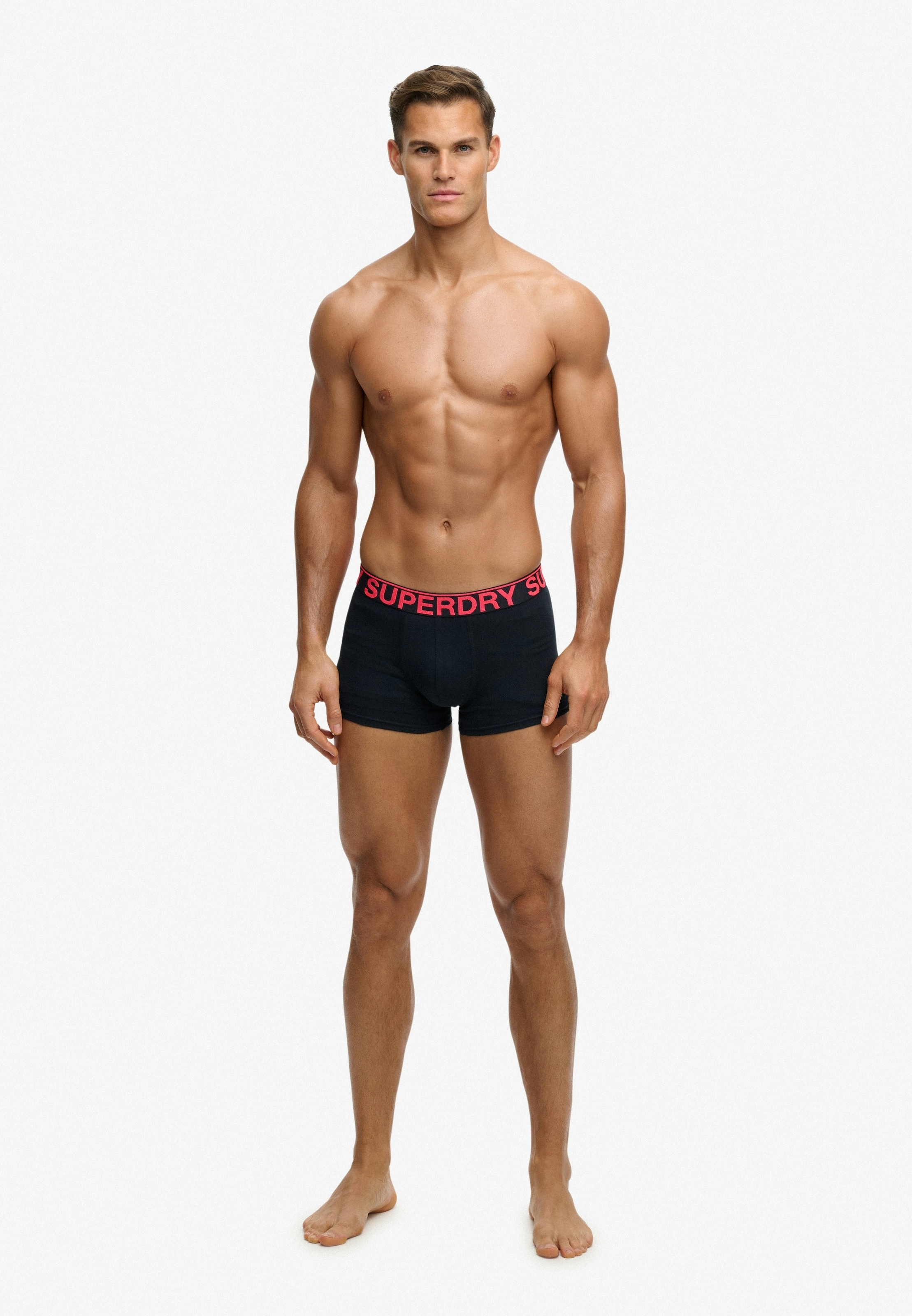 Superdry Boxershorts »TRUNK TRIPLE PACK« Packung, 3 Stk. aus Baumwollmischung, körpernahe Passform