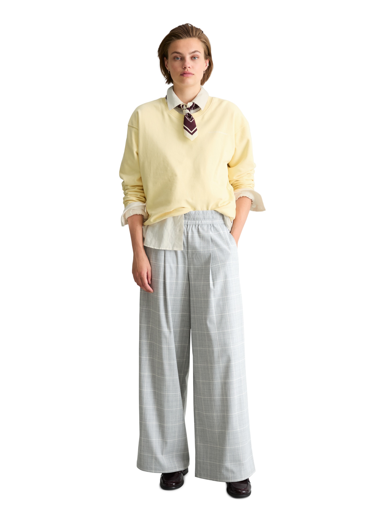 Marc O'Polo DENIM Schlupfhose  mit Bundfalten, Relaxed Fit