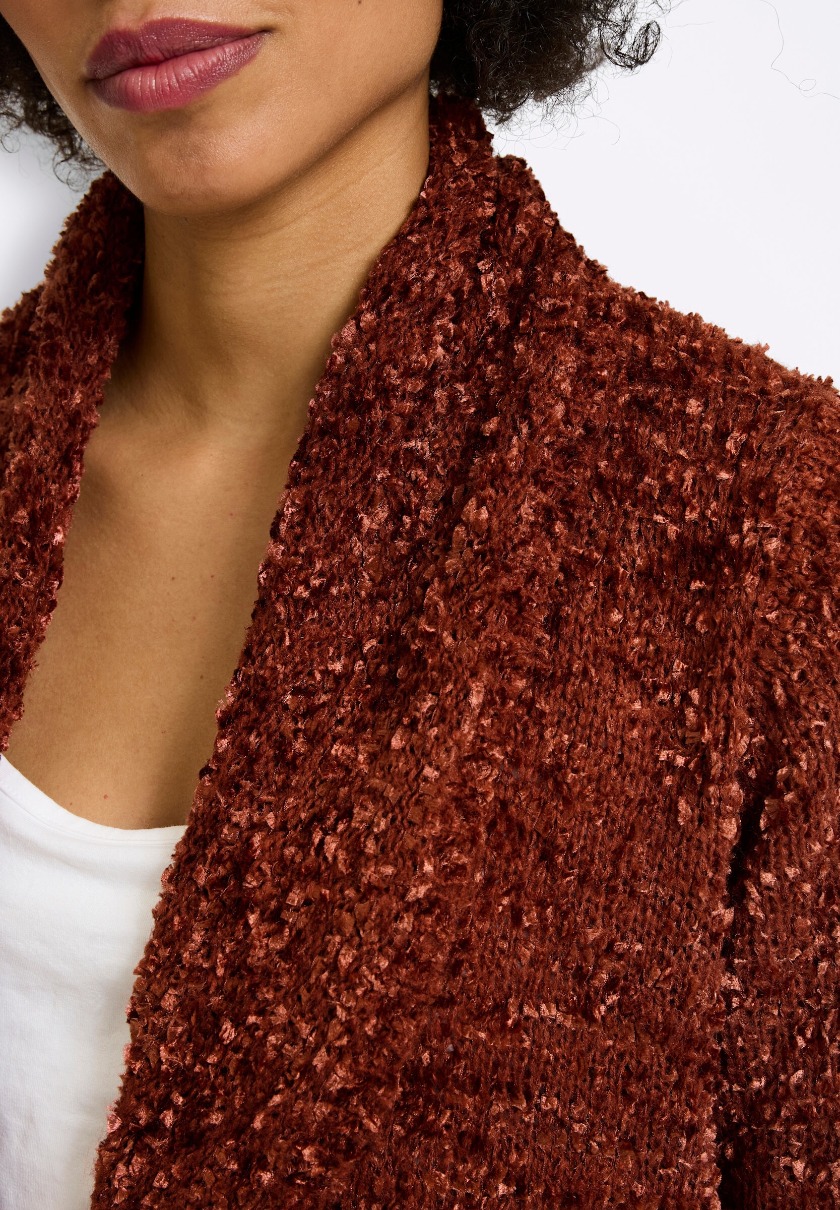 heine Strickjacke »Strickmantel Longstrickjacke aus Chenille«