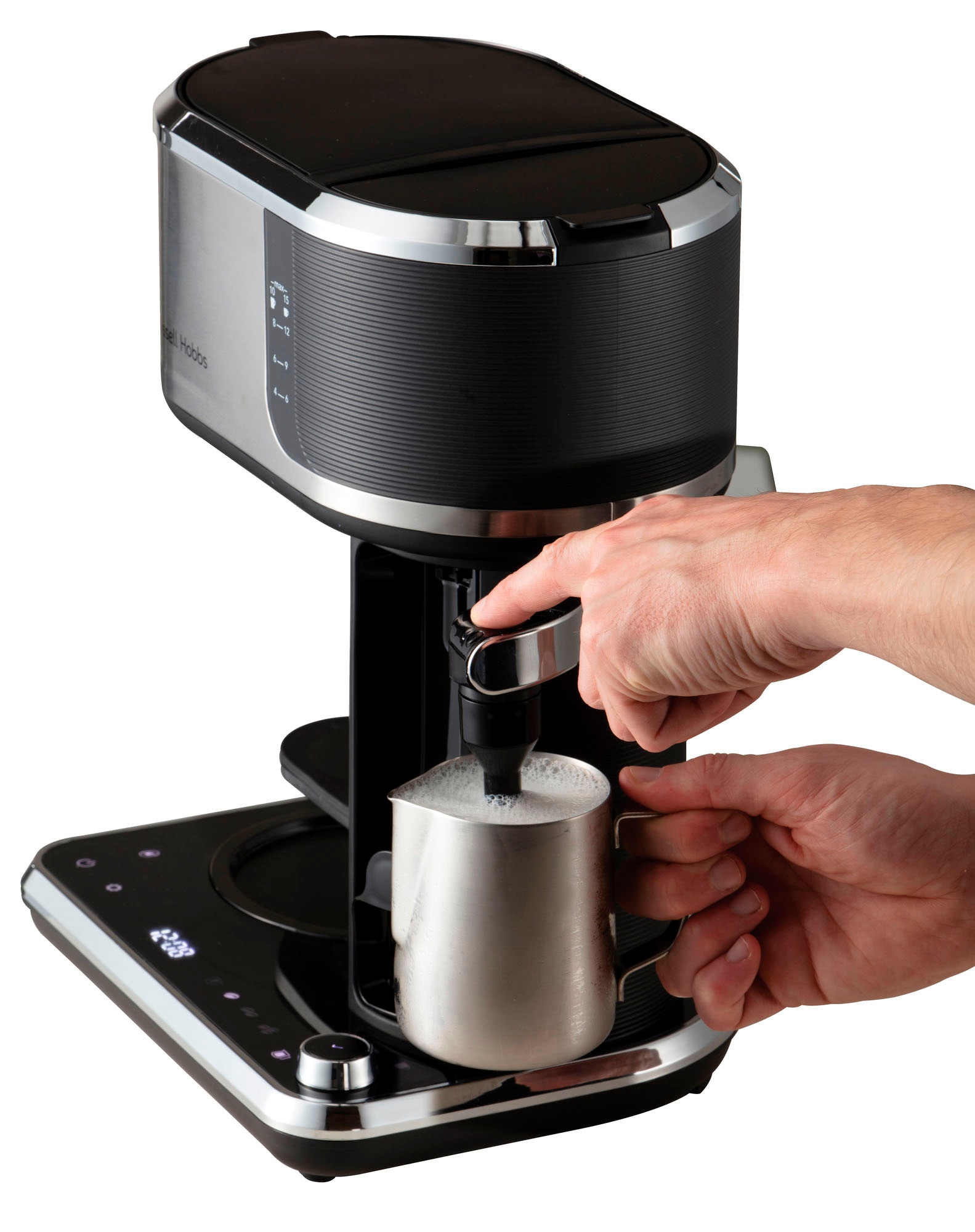 RUSSELL HOBBS Filterkaffeemaschine »Attentiv 26230-56 Coffee Bar«, 1,25 l Kaffeekanne, Papierfilter, 1x4